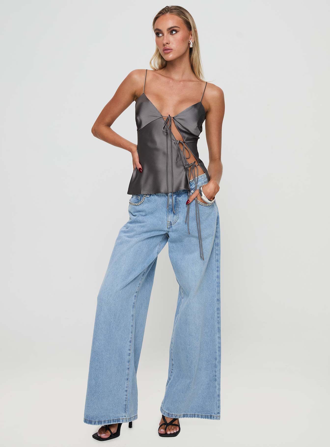 Mariah Top Grey - Image 3