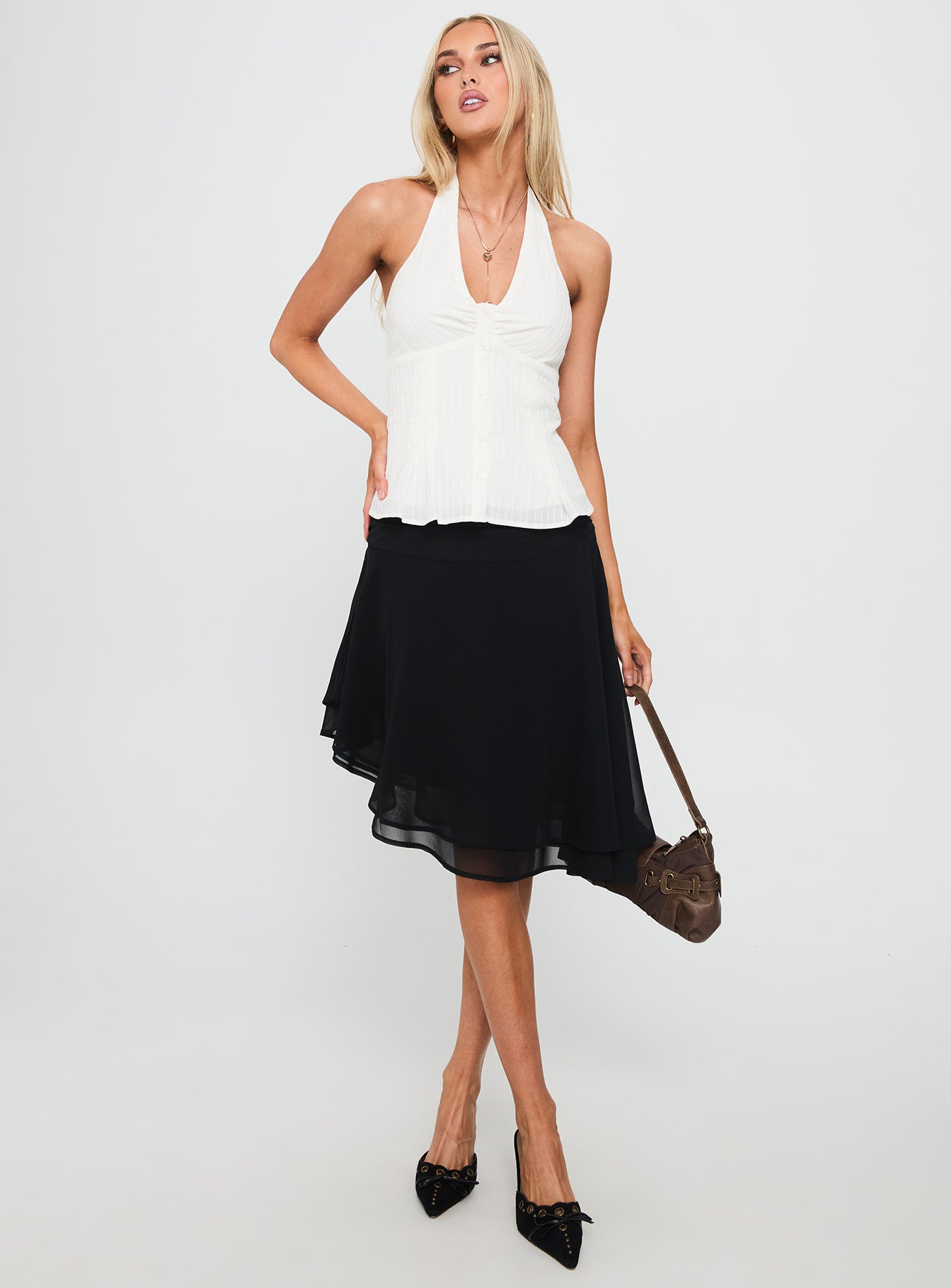 Life Goes By Sleeveless Top White - Image 3