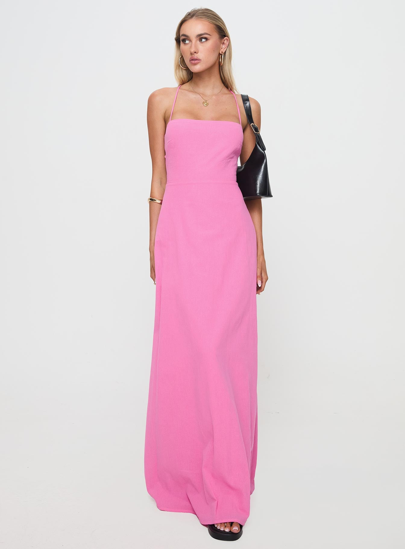 Clea Maxi Dress Pink - Image 2