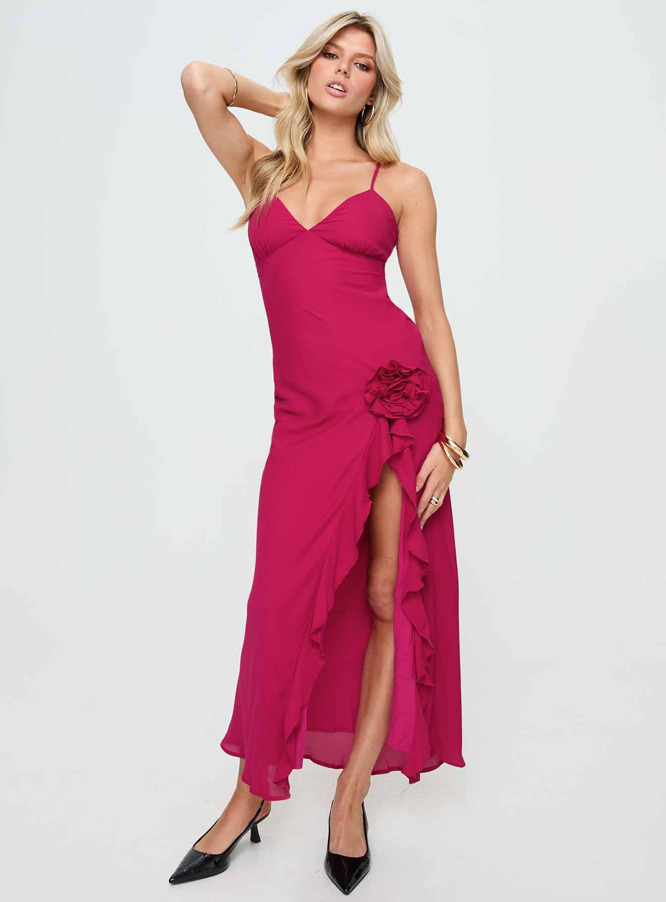 Thalassa Maxi Dress Red - Image 2