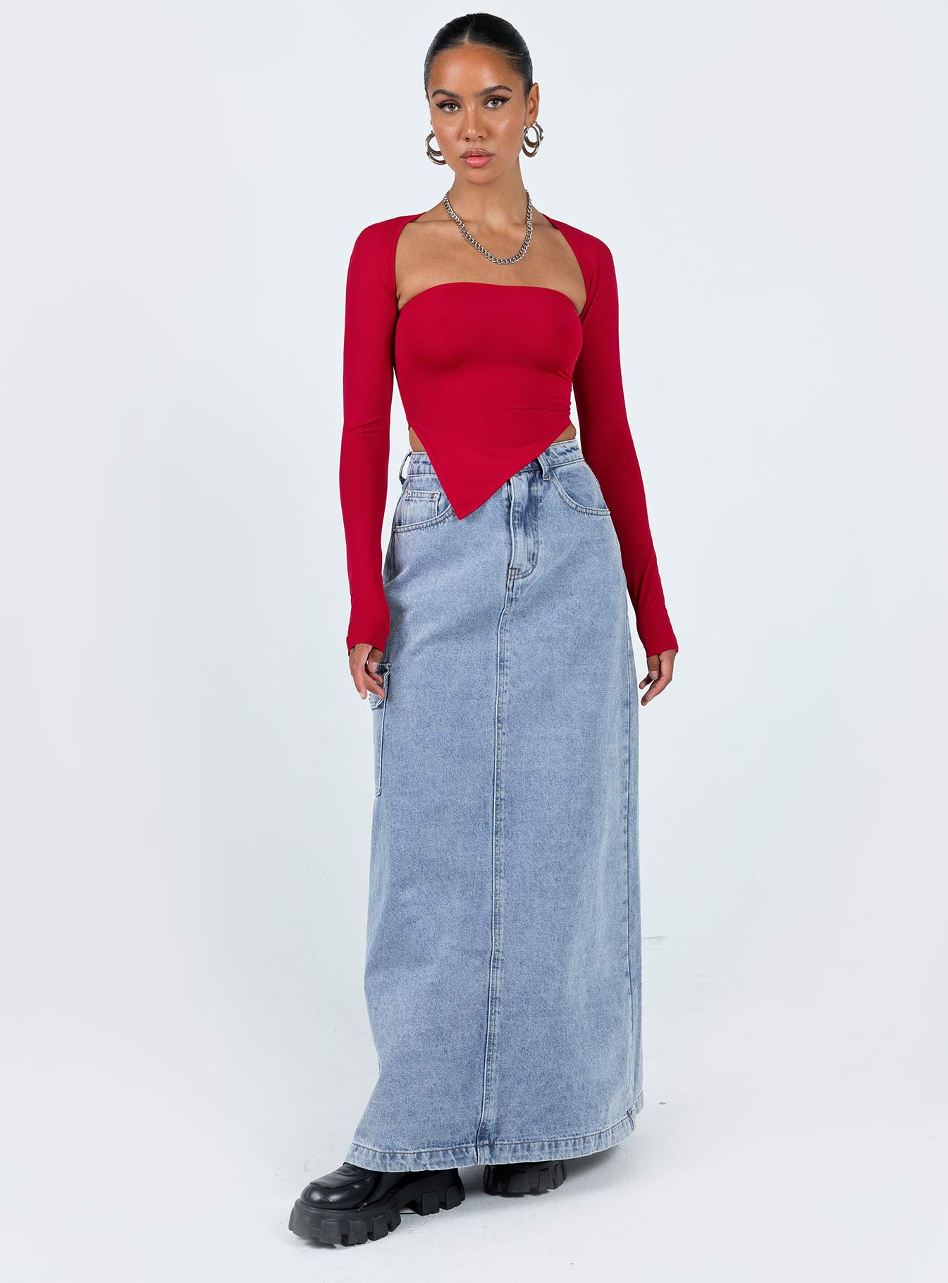 Koslo Bolero Top Red - Image 3