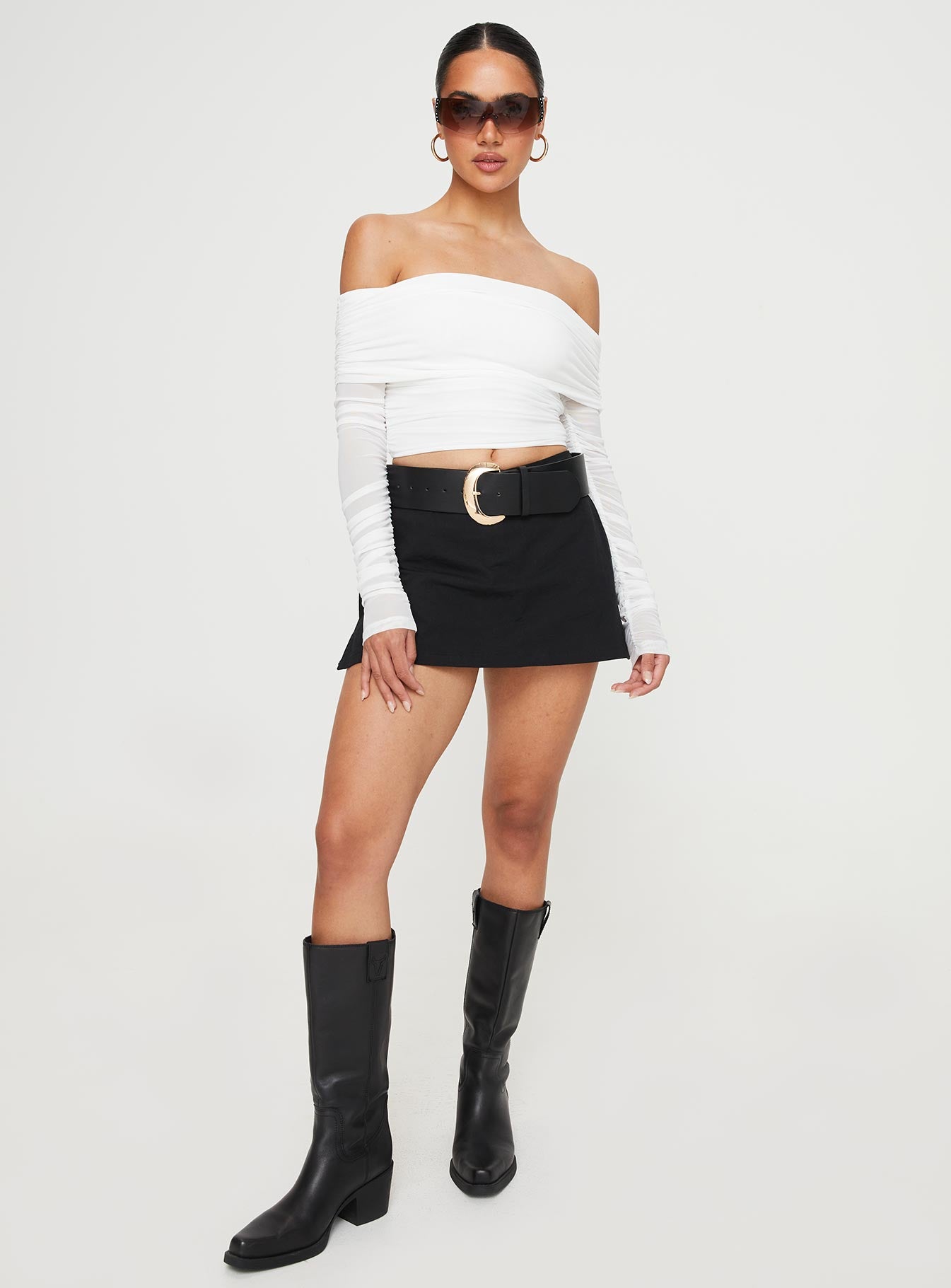 Fairburn Off The Shoulder Top White - Image 3