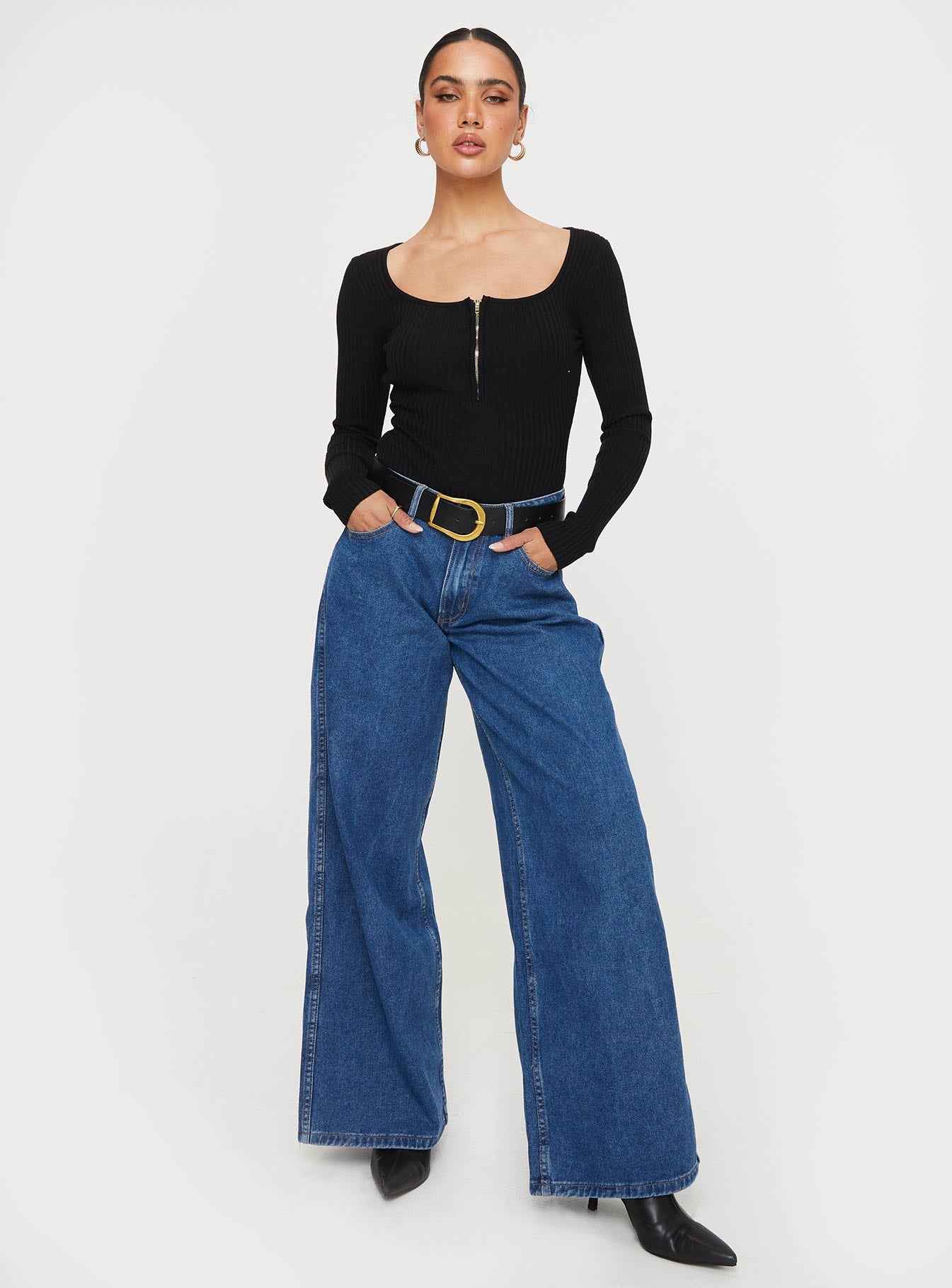 Zuma Long Sleeve Bodysuit Black - Image 2