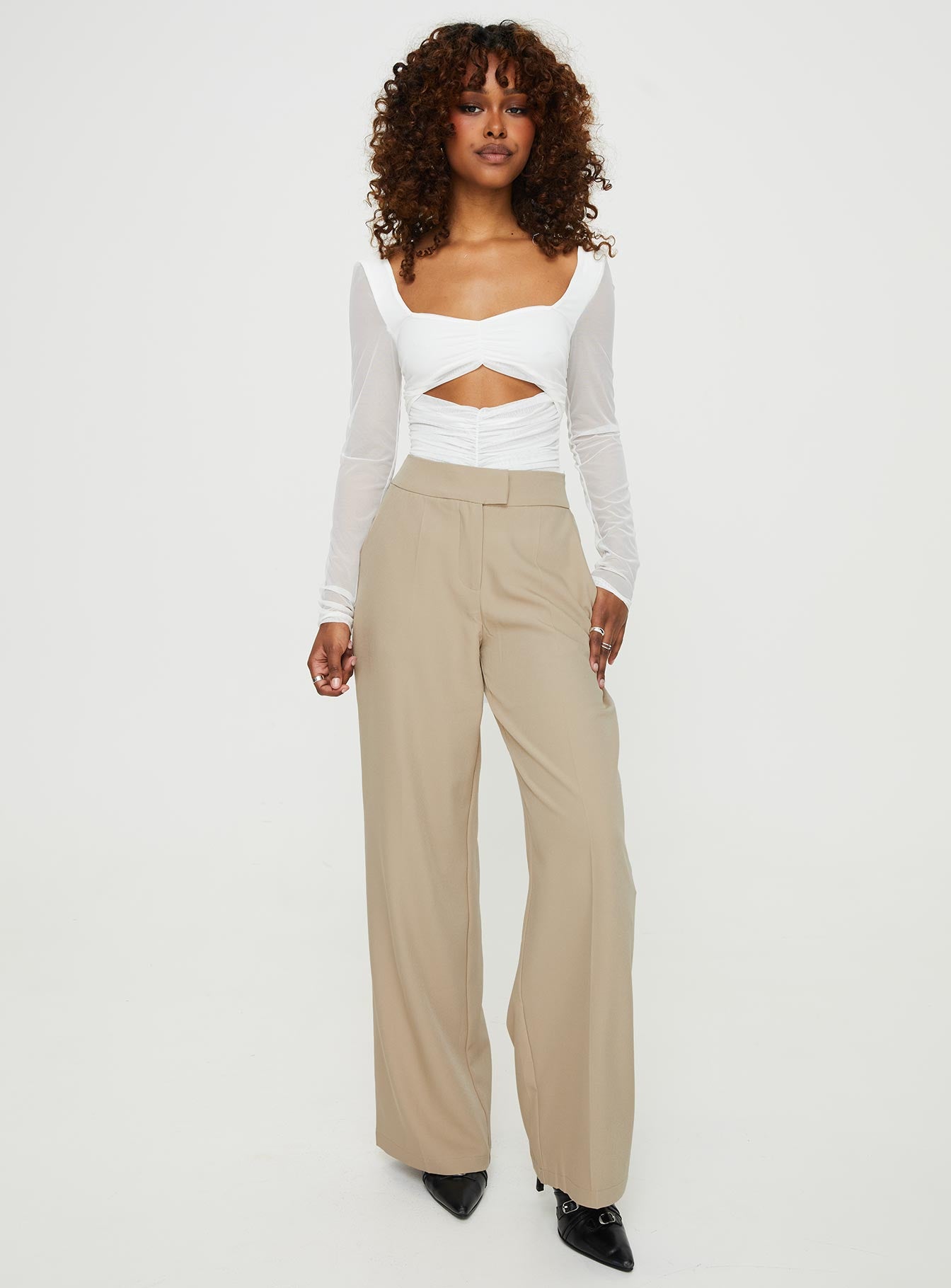 Kalmia Long Sleeve Bodysuit White - Image 3