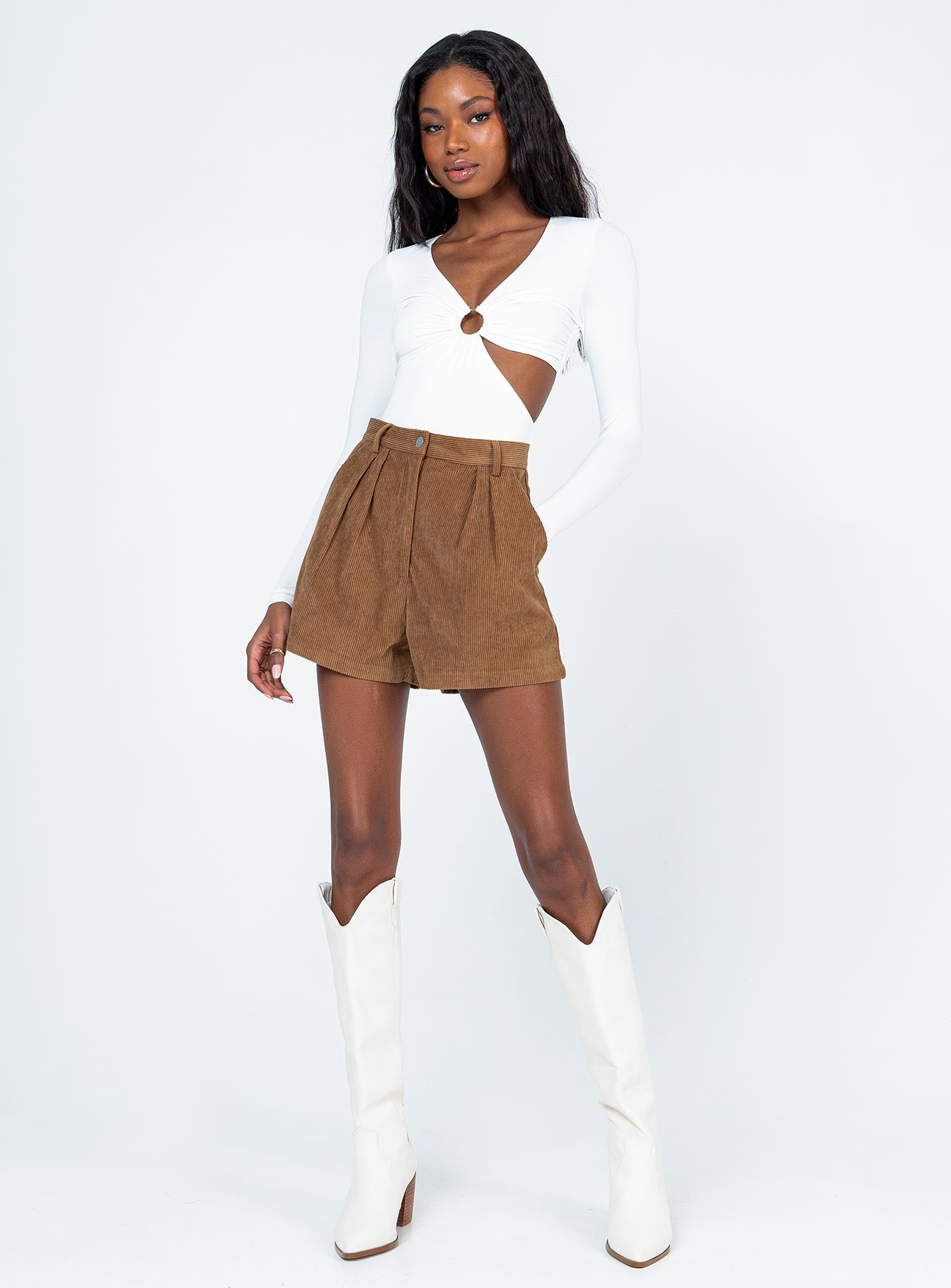 Rhanni Shorts Brown - Image 3