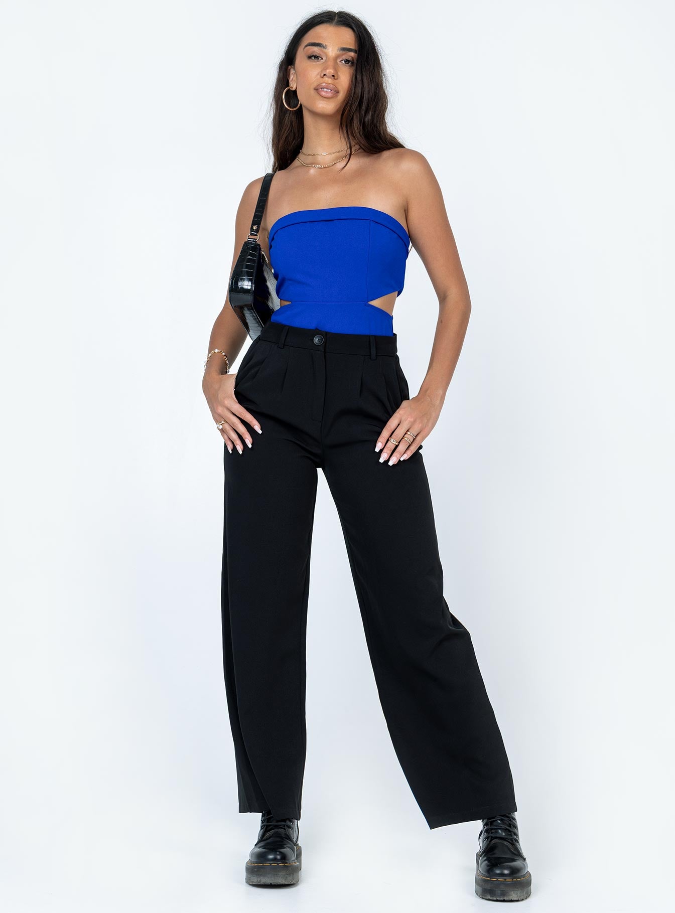 Alaska Strapless Bodysuit Blue - Image 3