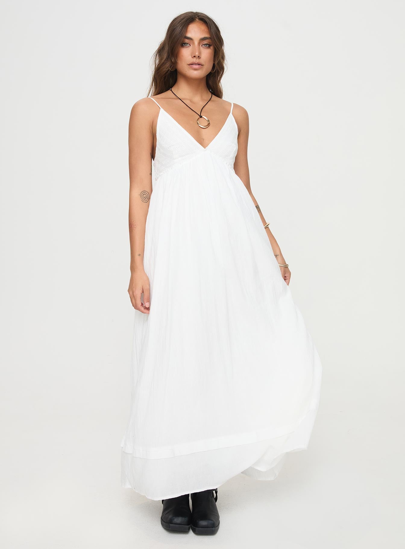 Eriksson Maxi Dress White - Image 3
