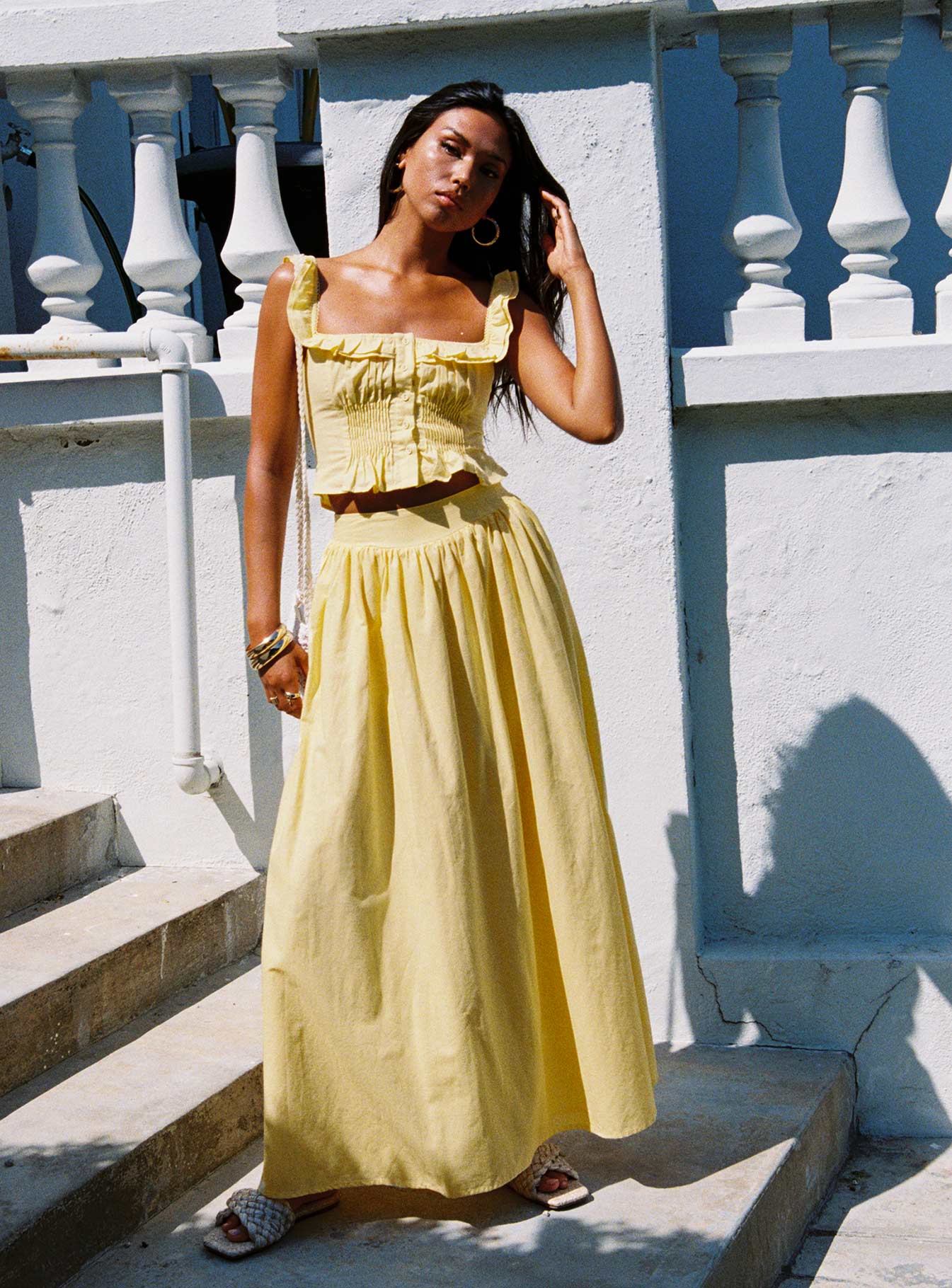 Isadoria Frill Top Yellow - Image 2