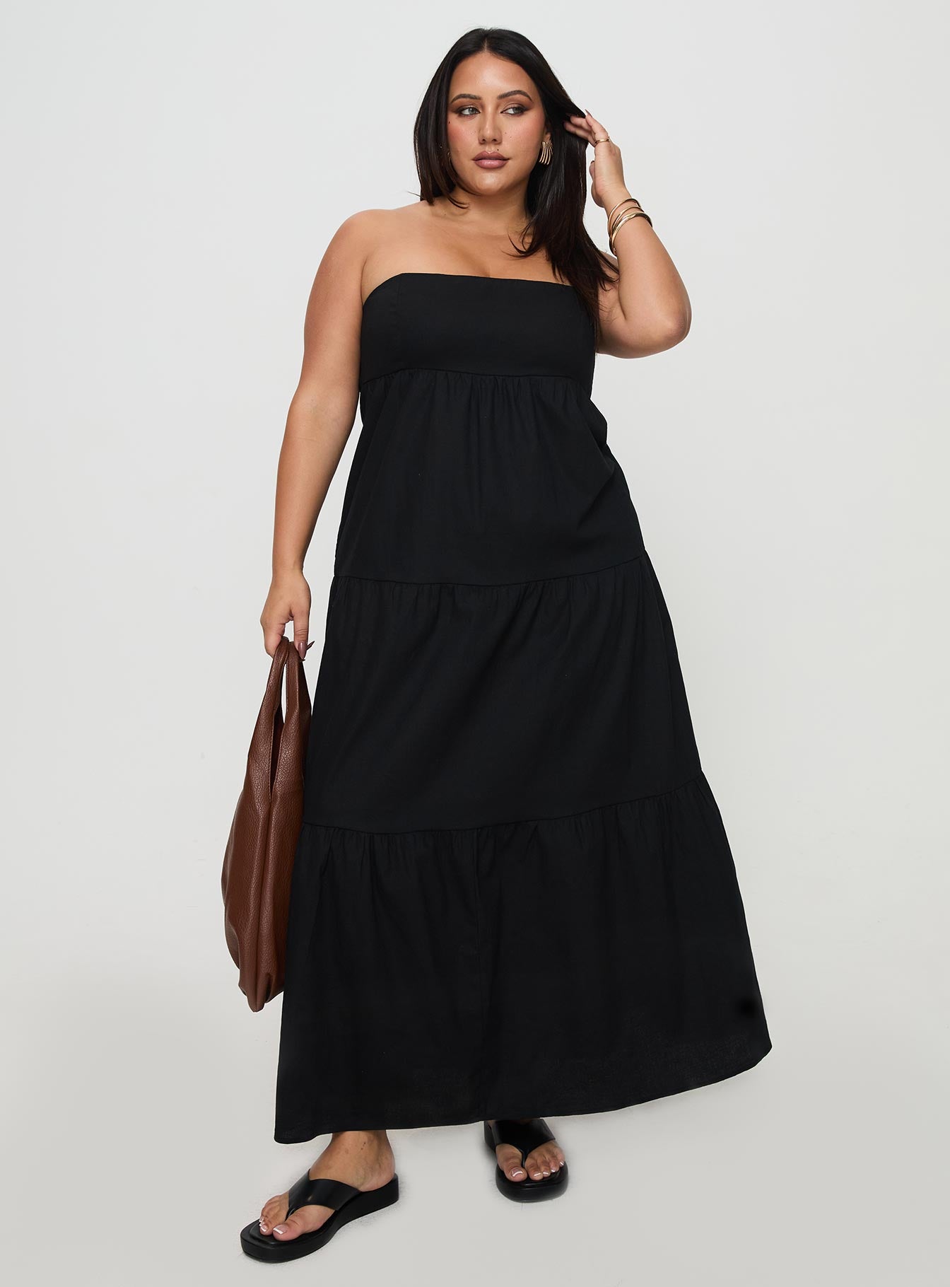 Osment Maxi Dress Black Curve - Image 2