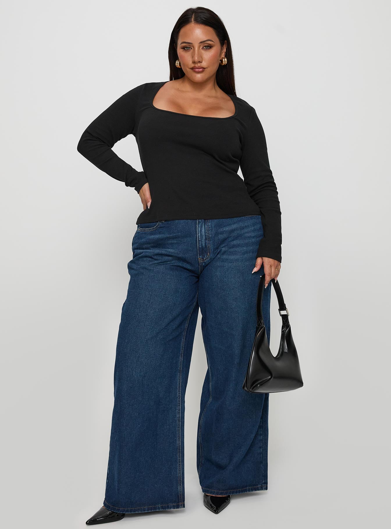 Baseline Long Sleeve Top Black Curve - Image 3