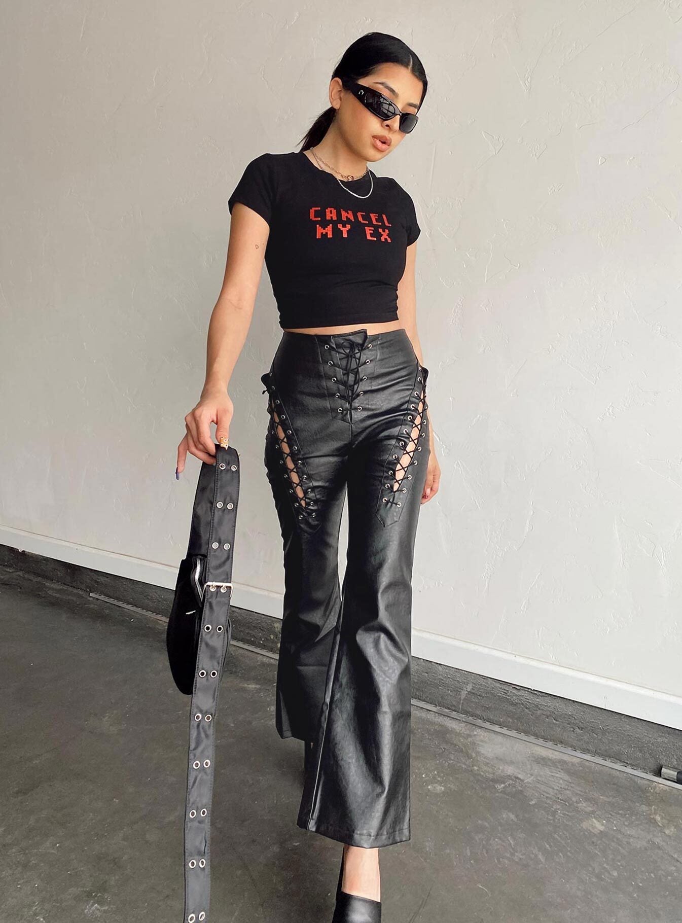 Harvey PU Pants Black - Image 6