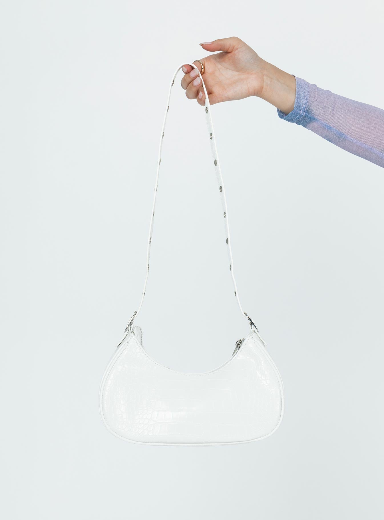 Peta & Jain Moto White Croc - Image 3