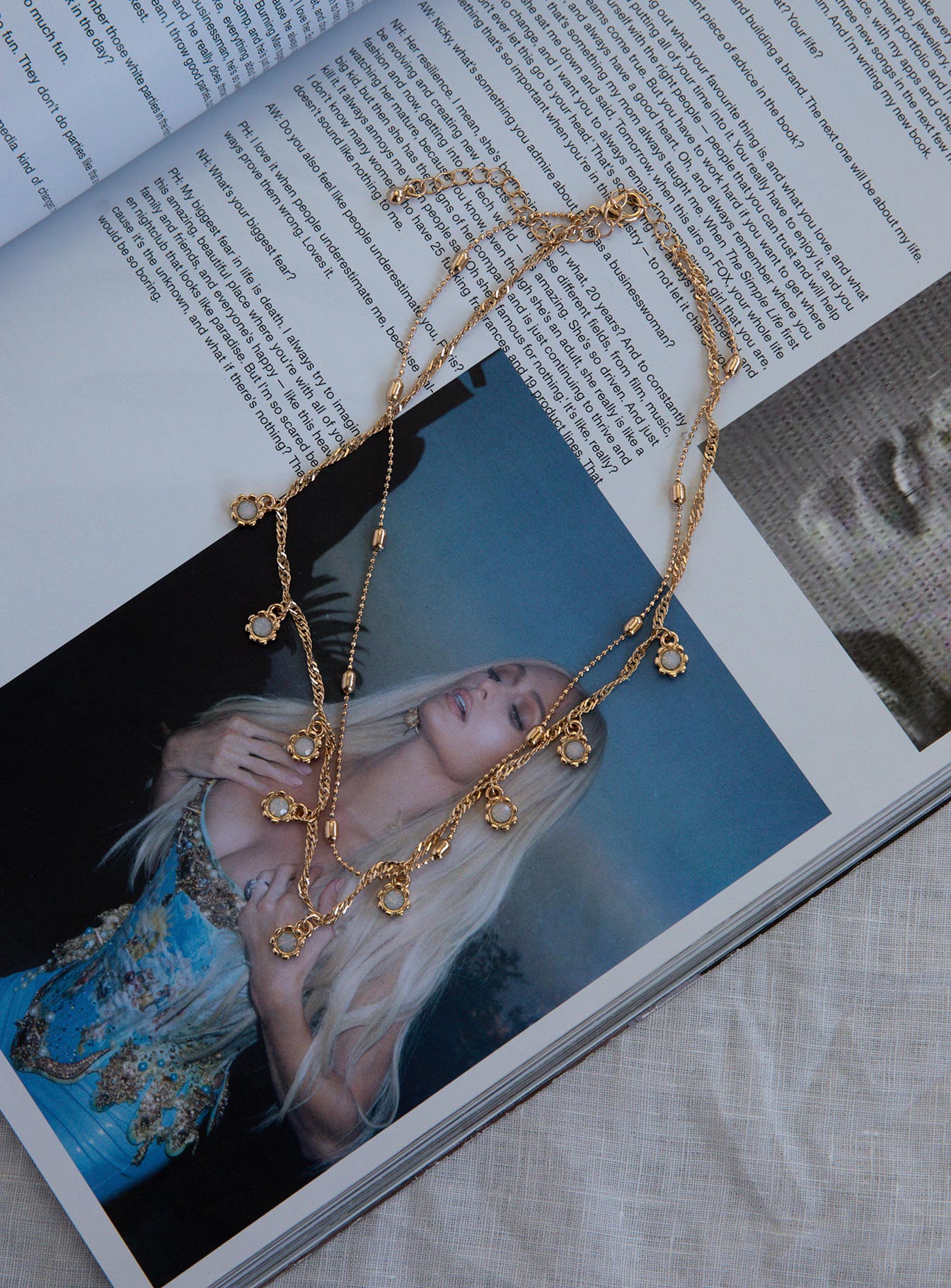 My Crystal Necklace Set Gold - Image 2