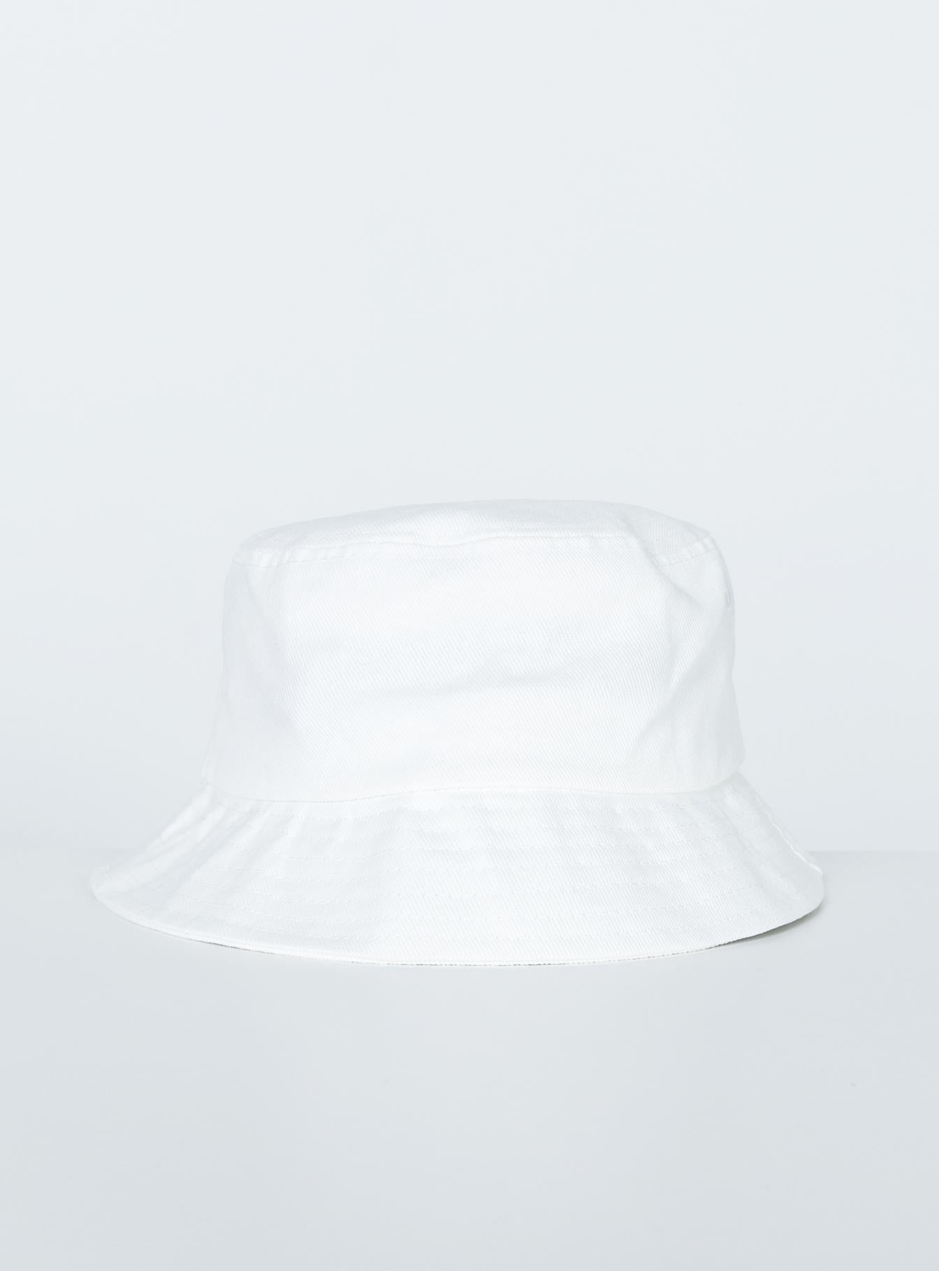 Canvas Bucket Hat White - Image 2