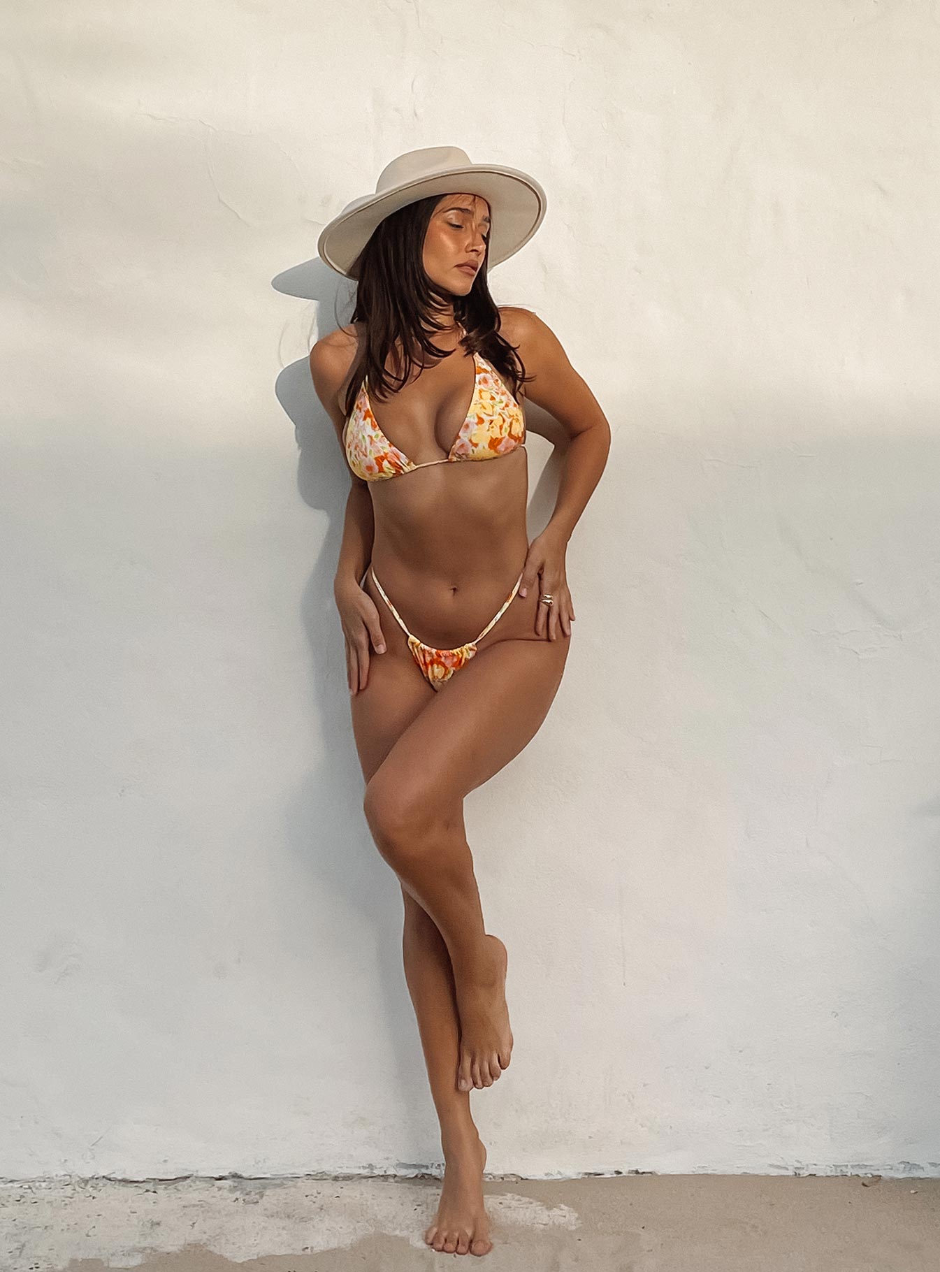 Cali Bikini Top Yellow Floral - Image 6