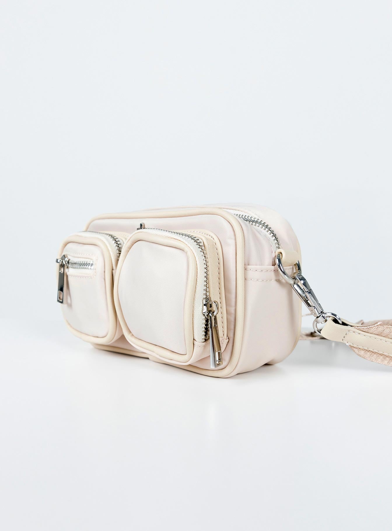 Peta & Jain Lala Crossbody Nylon Bag Beige - Image 3