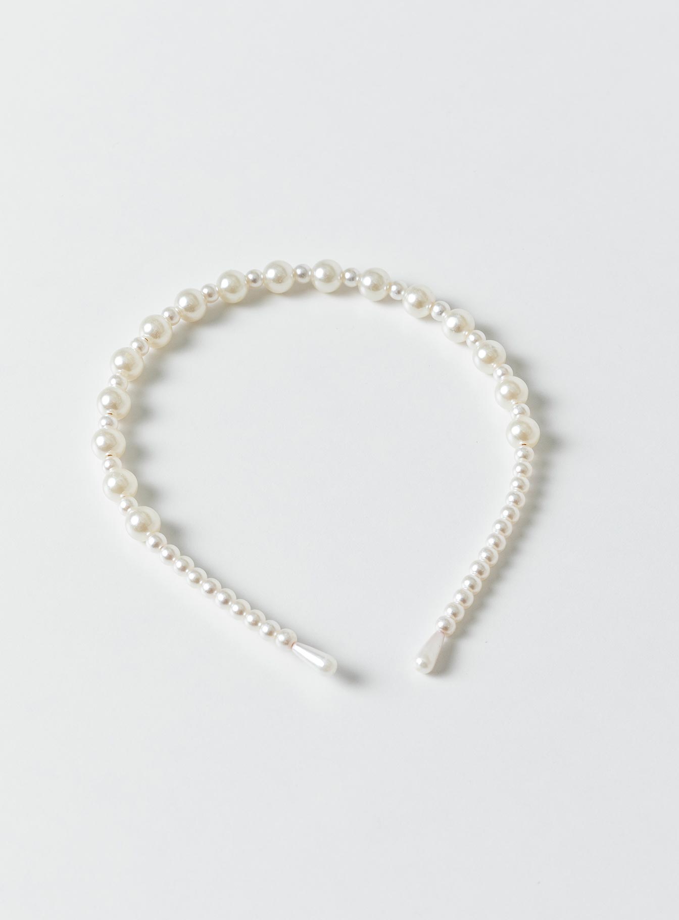 Aiyla Pearl Headband White - Image 2