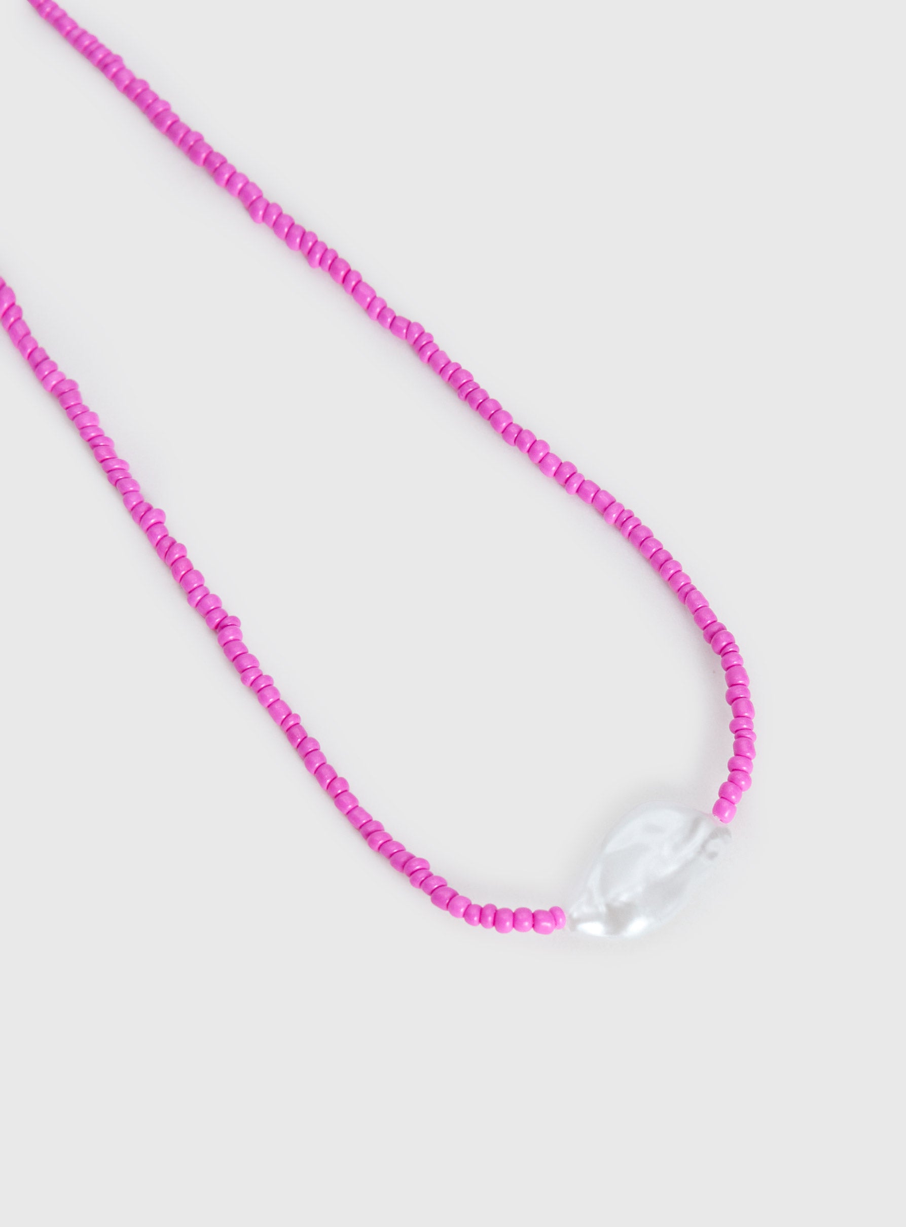 Aruba Pearl Pendant Necklace Pink - Image 3