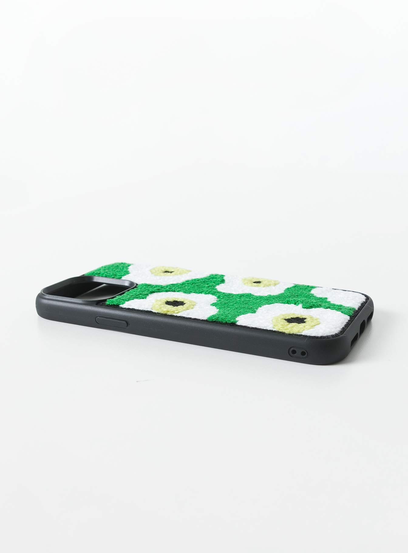 Azul Flower Textured iPhone Case Green Multi - Image 3