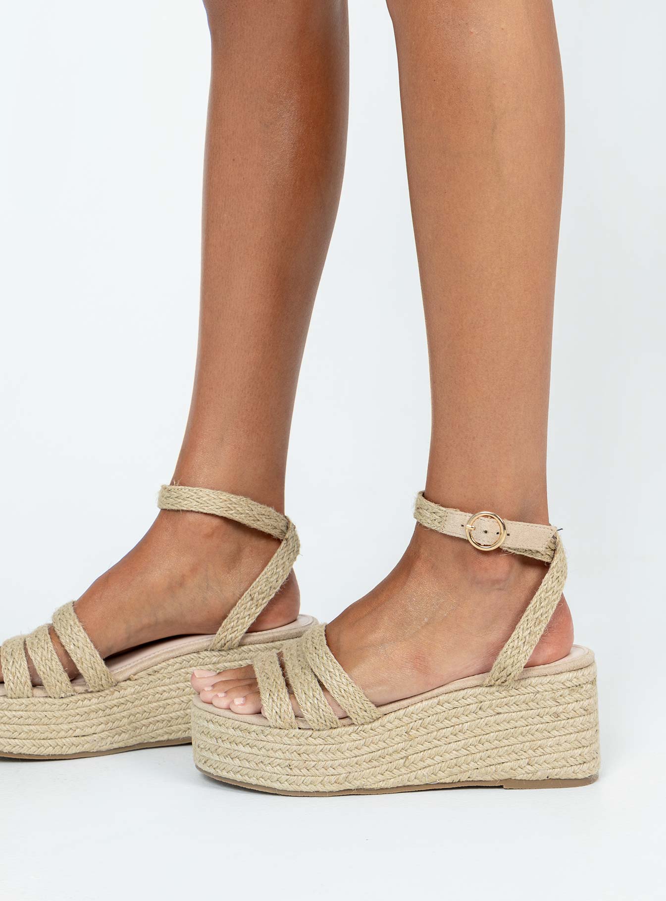 Tavo Espadrille Platform Sandals Natural - Image 3