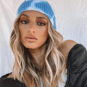 Tye Me Down Blue / White Beanie