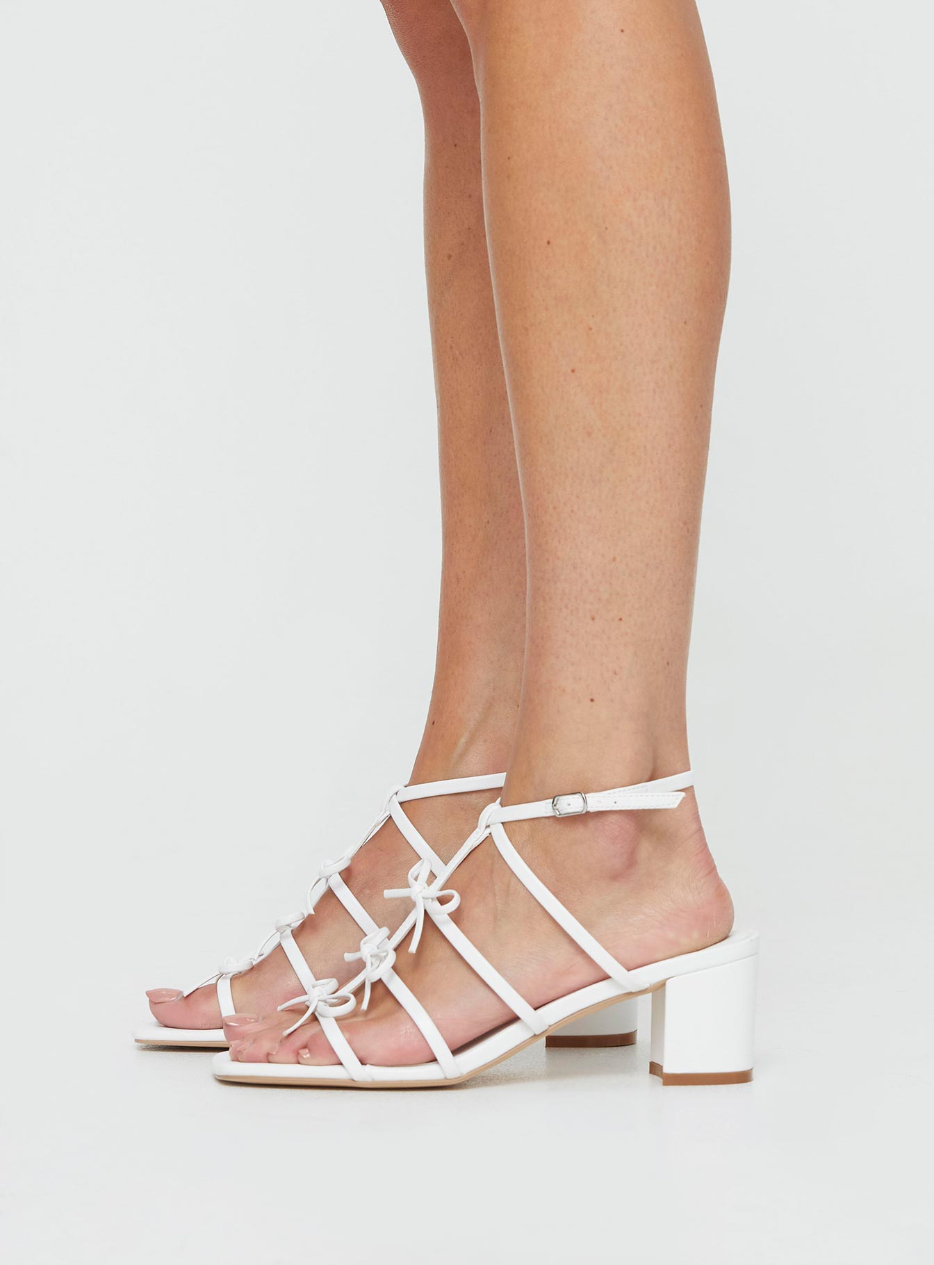 Donna Bow Heels White - Image 3