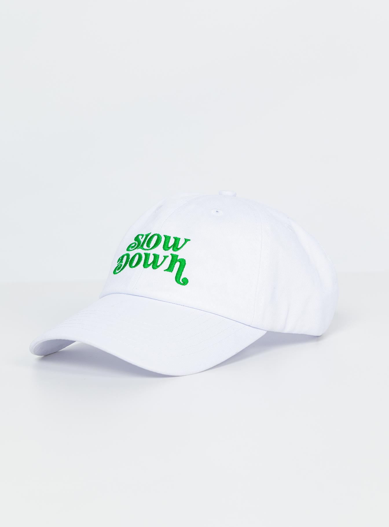 Slow Down Dad Cap White - Image 3