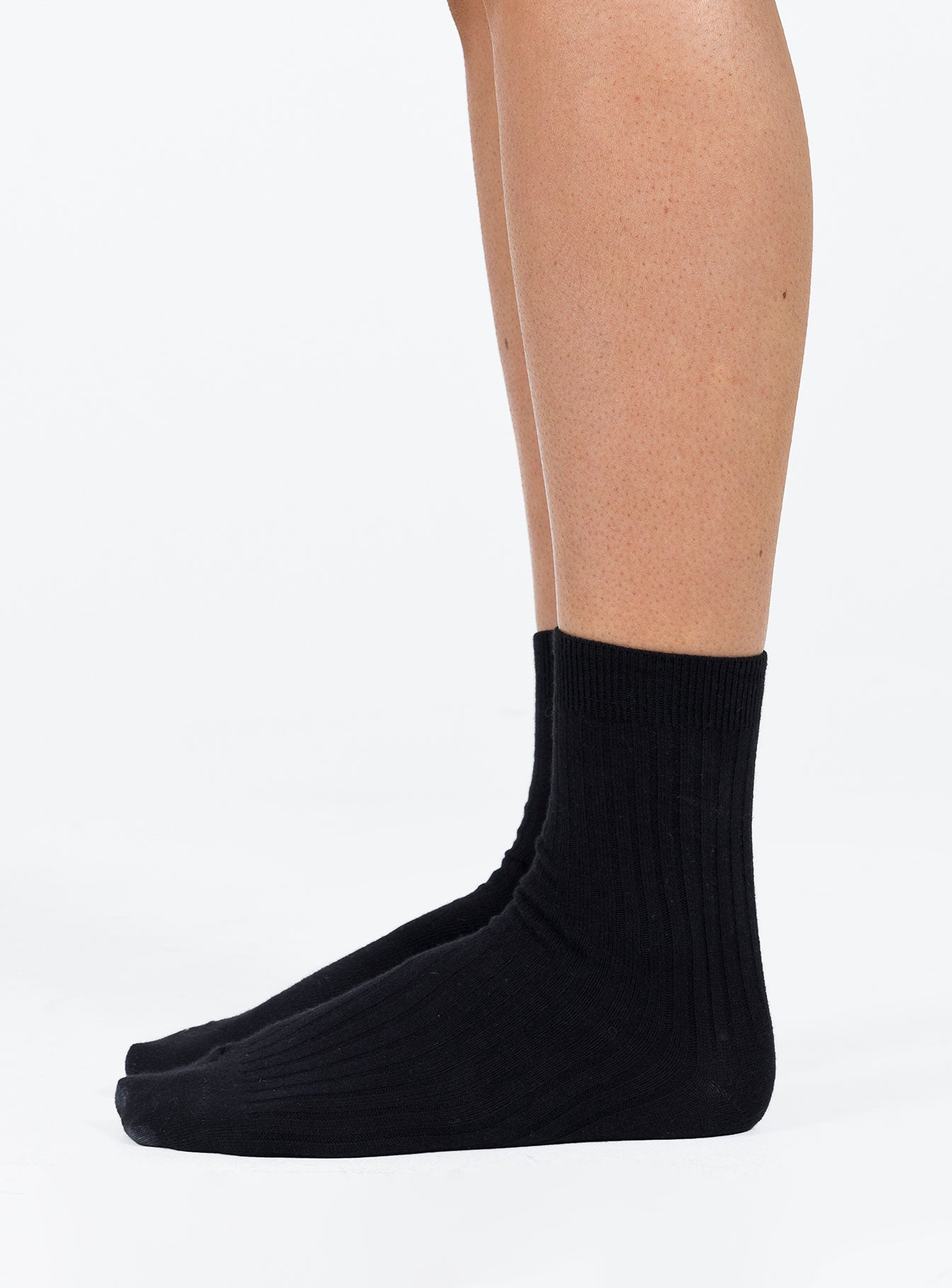 Sports Crew Ribbed Socks Black - Image 3