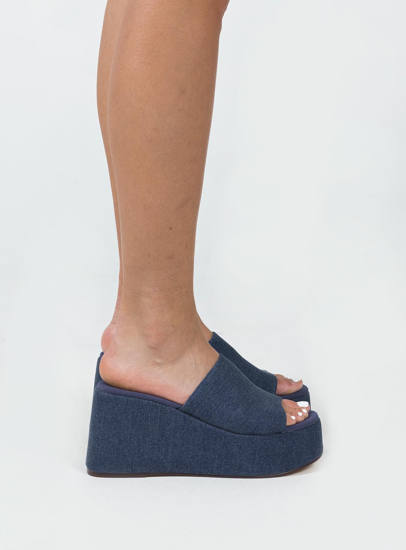 Broca Platform Sandal Dark Denim - Image 3