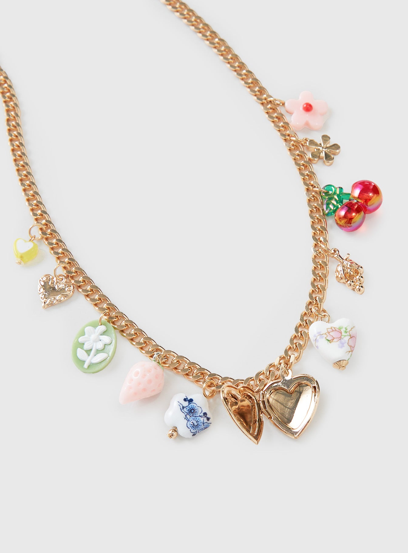 Get Closer Charm Necklace Gold - Image 3