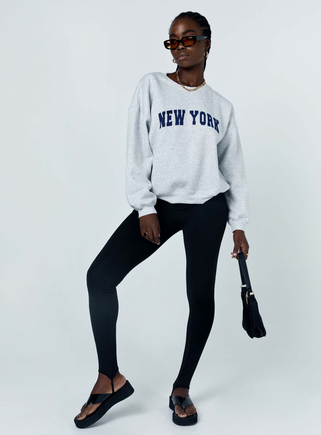 Charlotte Crewneck Sweatshirt Cherub Grey - Image 3