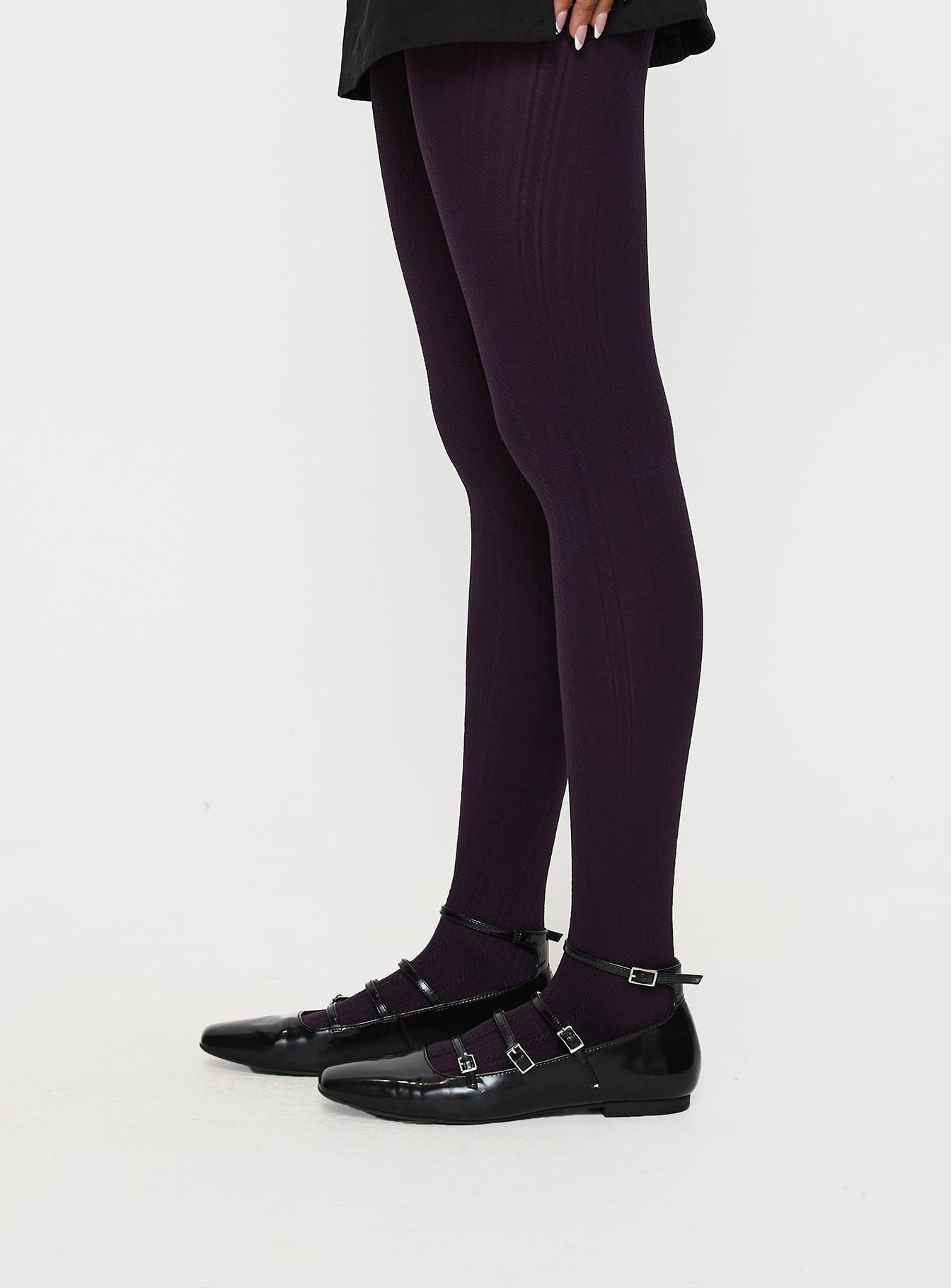 Back With Love Stockings Plum - Image 3