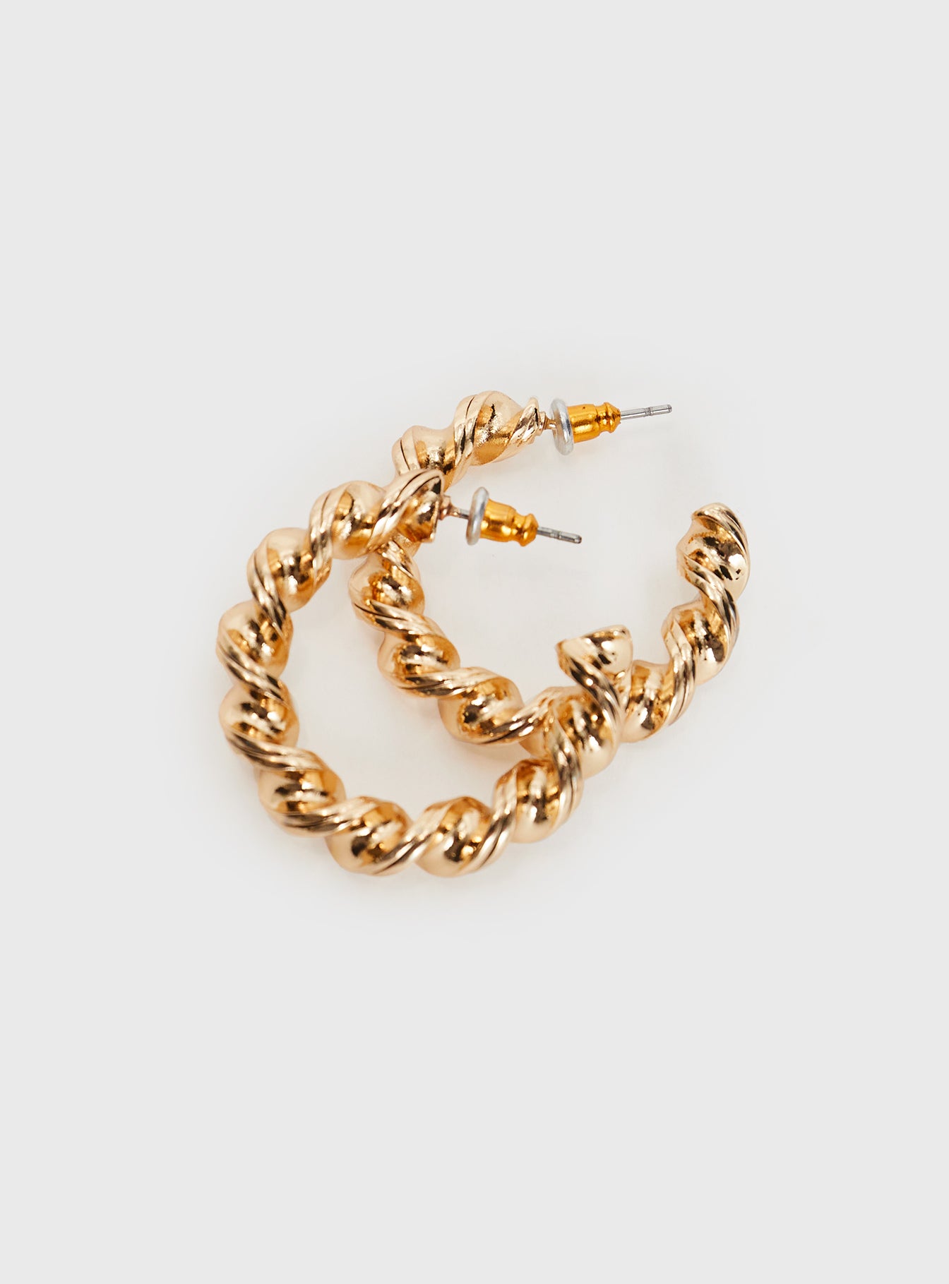 Sansa Twisted Earrings Gold - Image 3