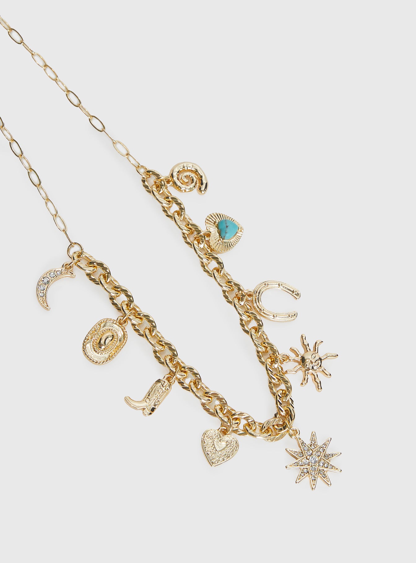 Lone Star Charm Neckalce Gold - Image 3