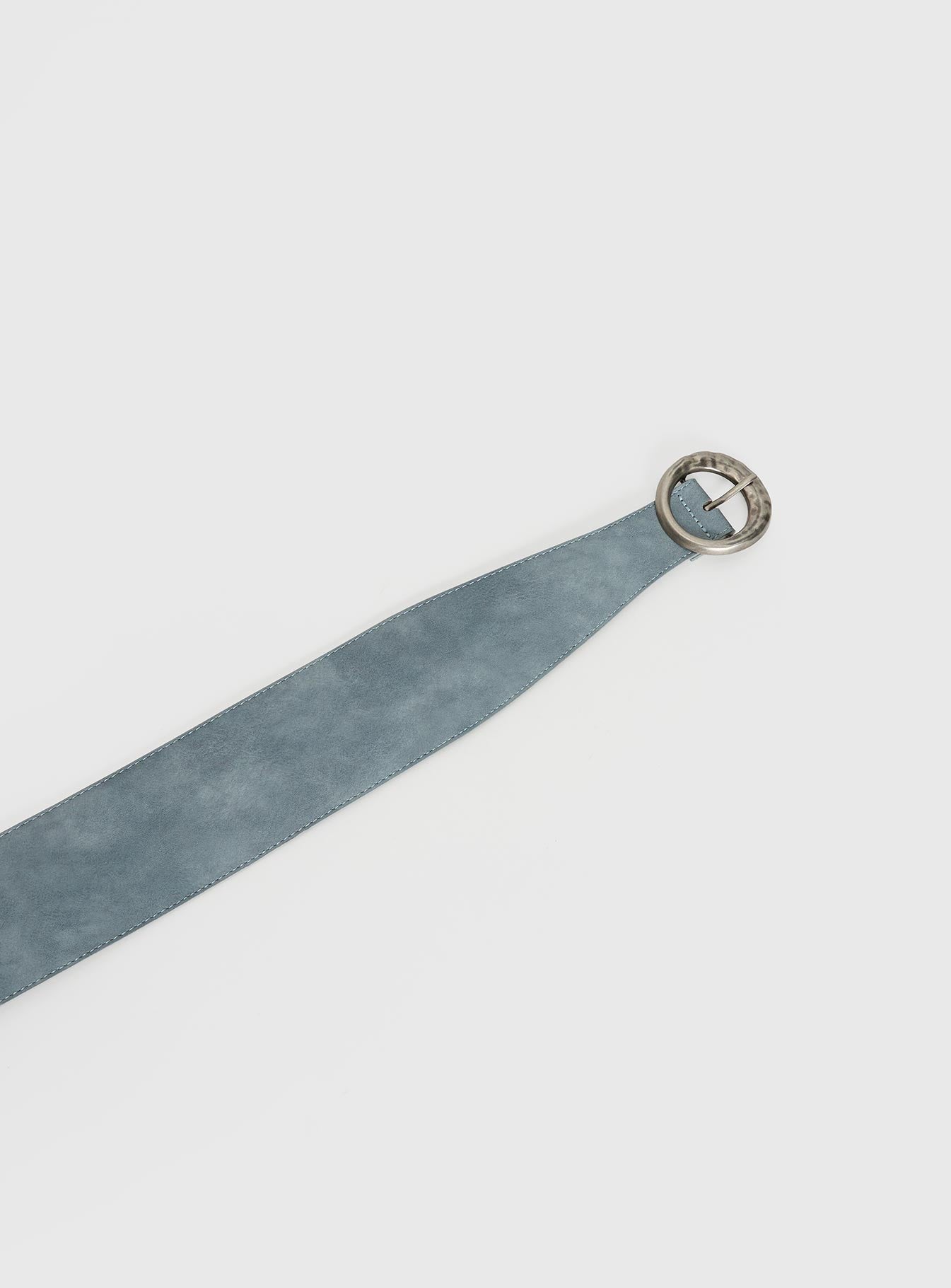 Orelia Faux Leather Statement Belt Blue - Image 3