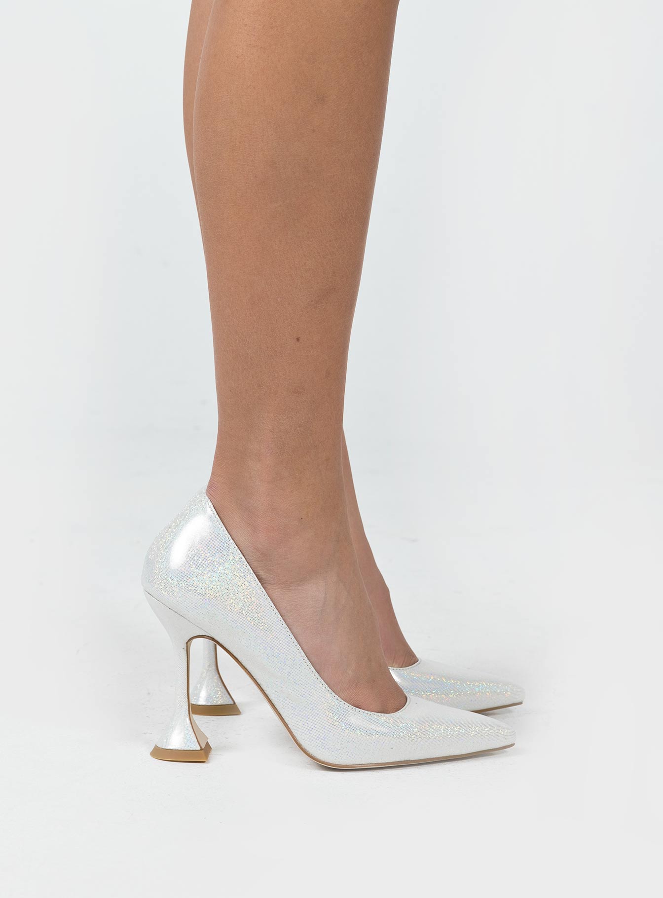 Vella Patent Heels White - Image 4