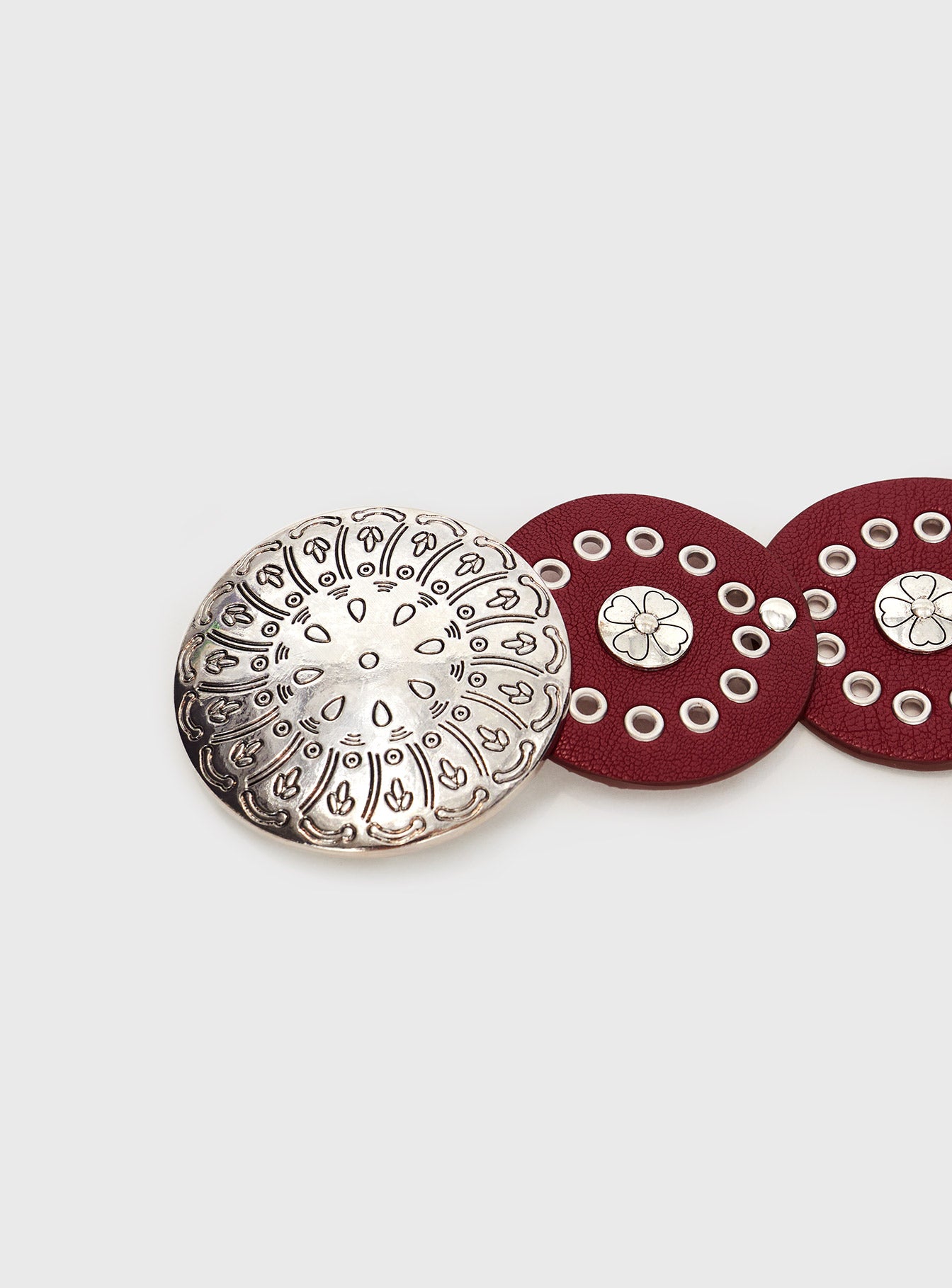 Karelle Belt Burgundy - Image 3