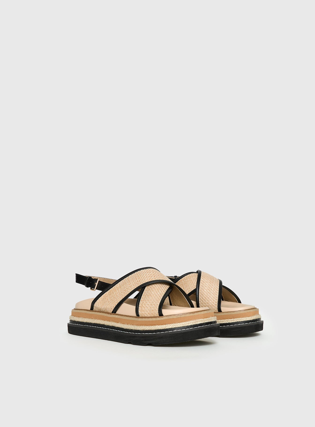 Odi Sandals Tan / Black - Image 3