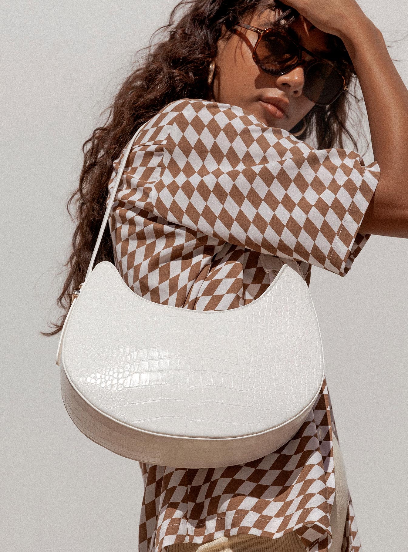 State of Mind Bag White Croc Eco - Image 5