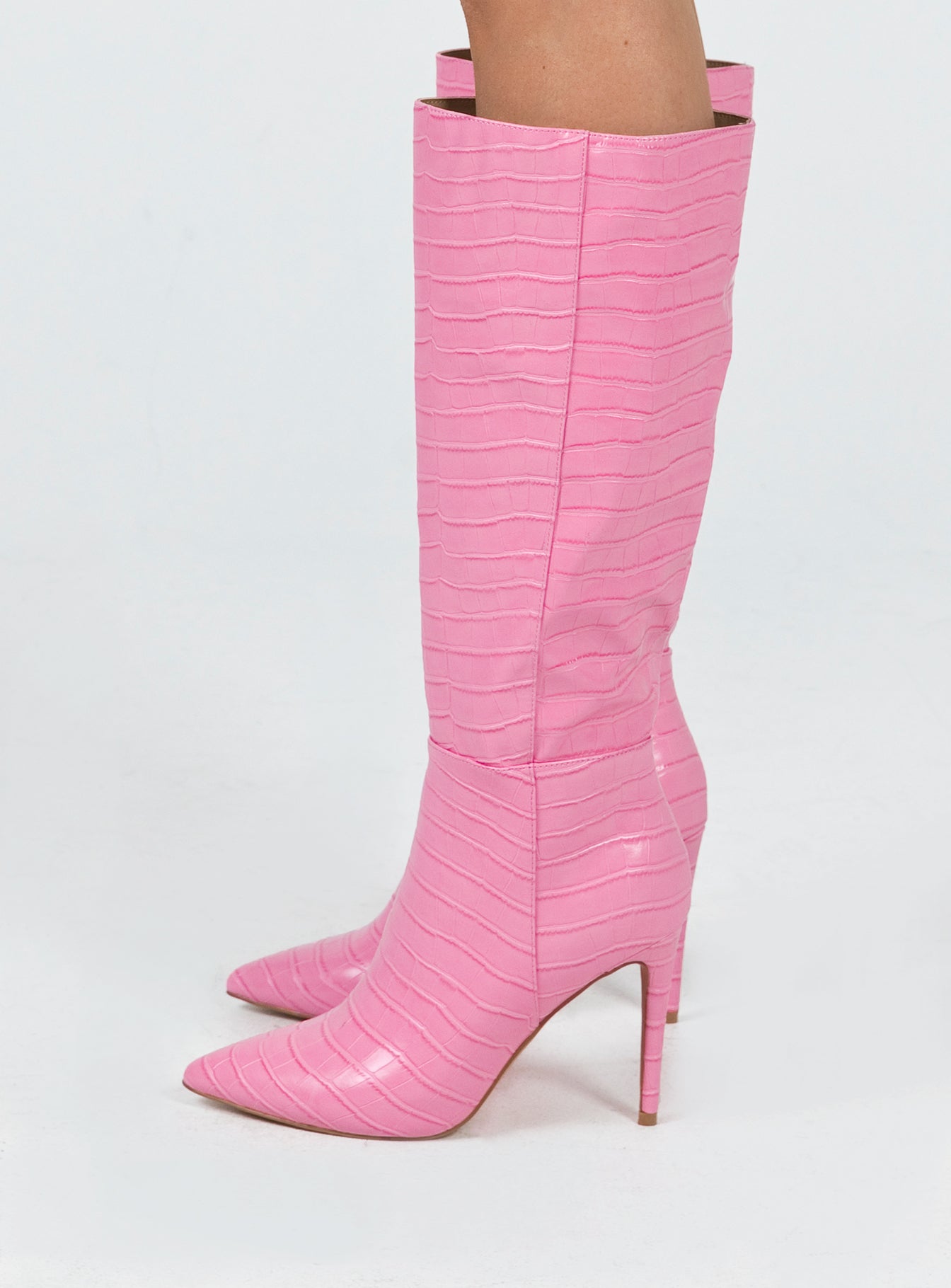 Icon Boot Pink Croc - Image 3