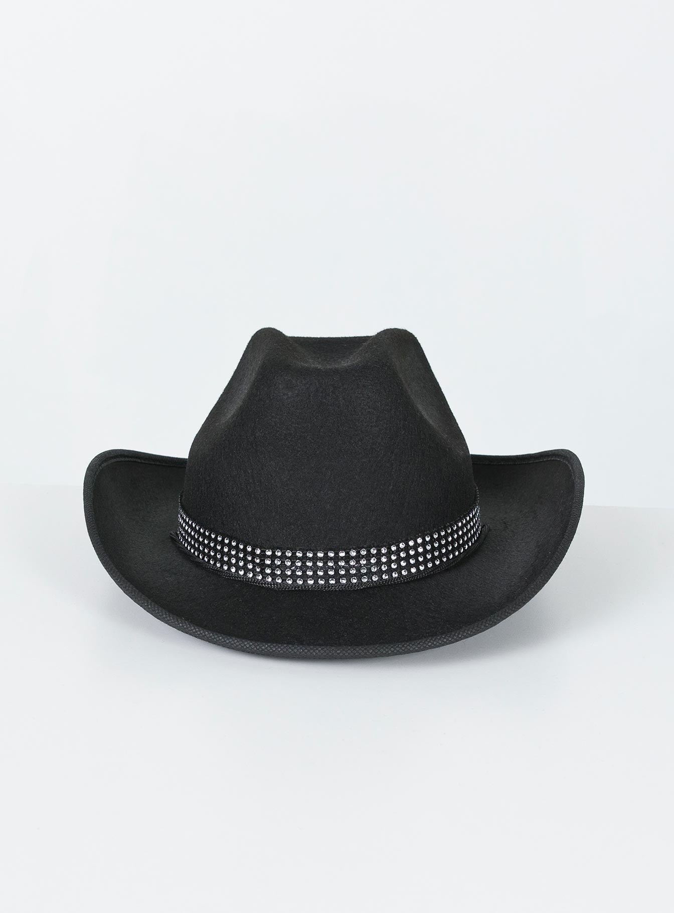 Rissell Rhinestone Cowboy Hat Black - Image 2