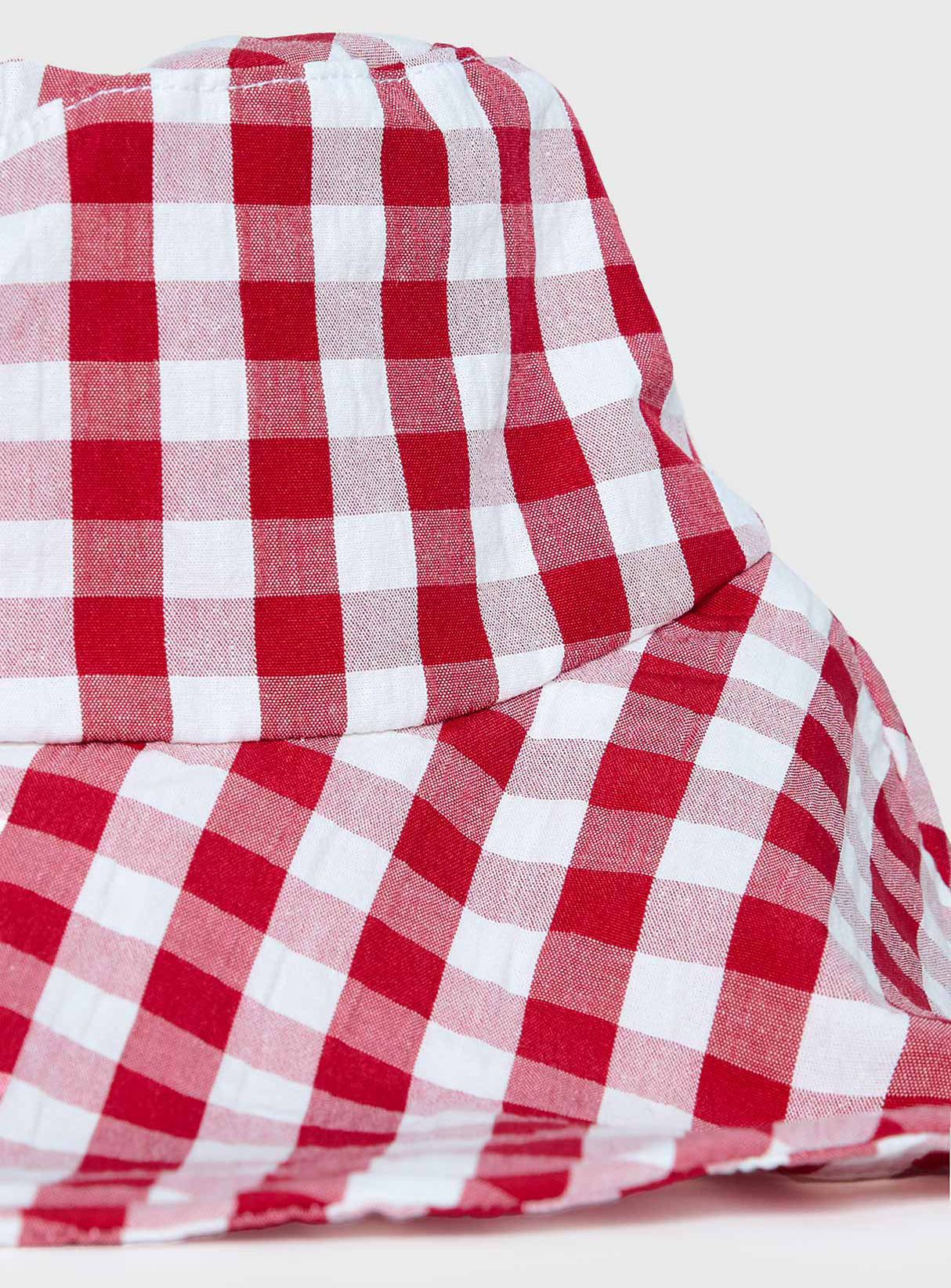 Leina Hat Red Gingham - Image 3