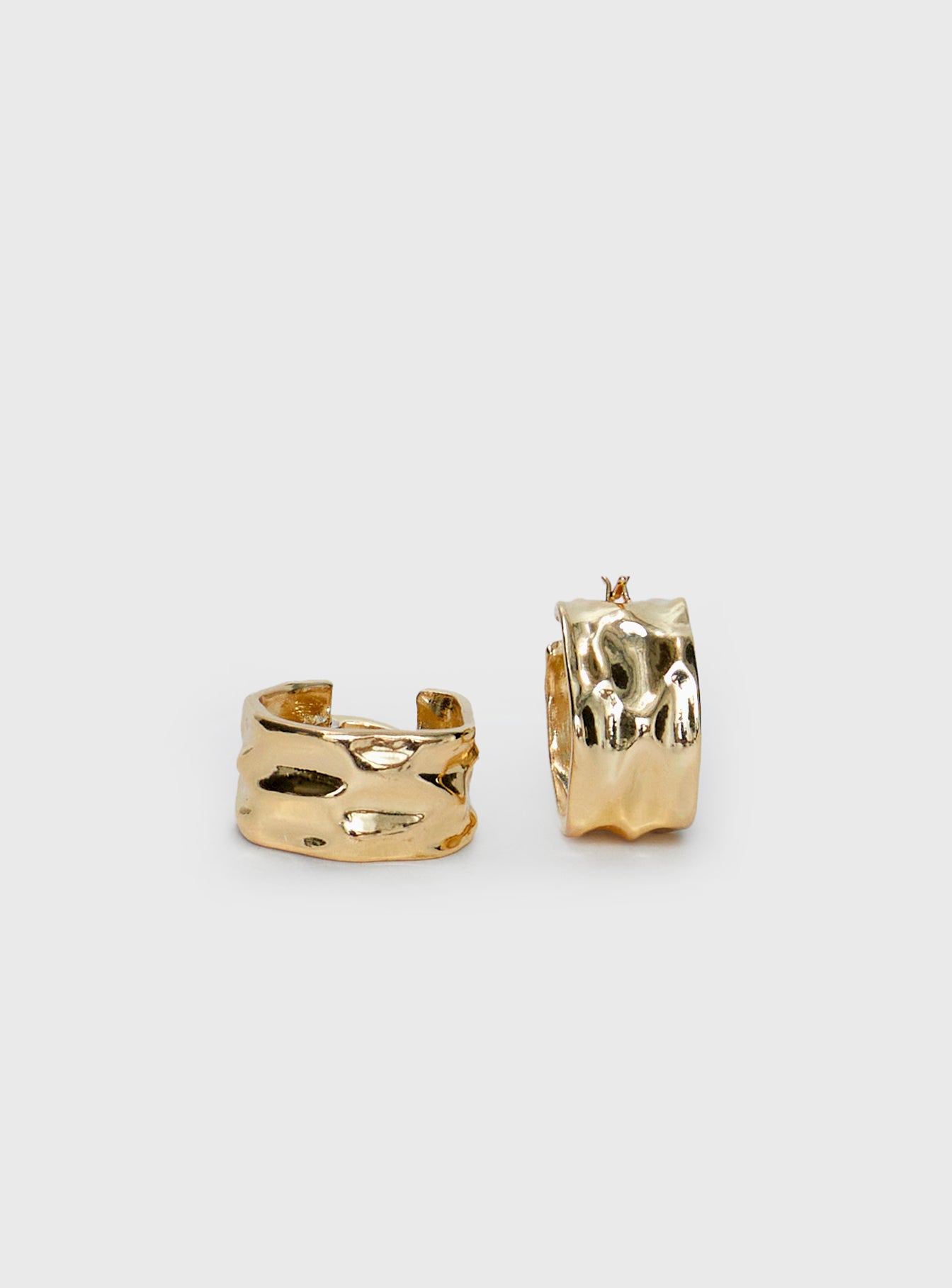 Fast Nights Earrings Gold - Image 3