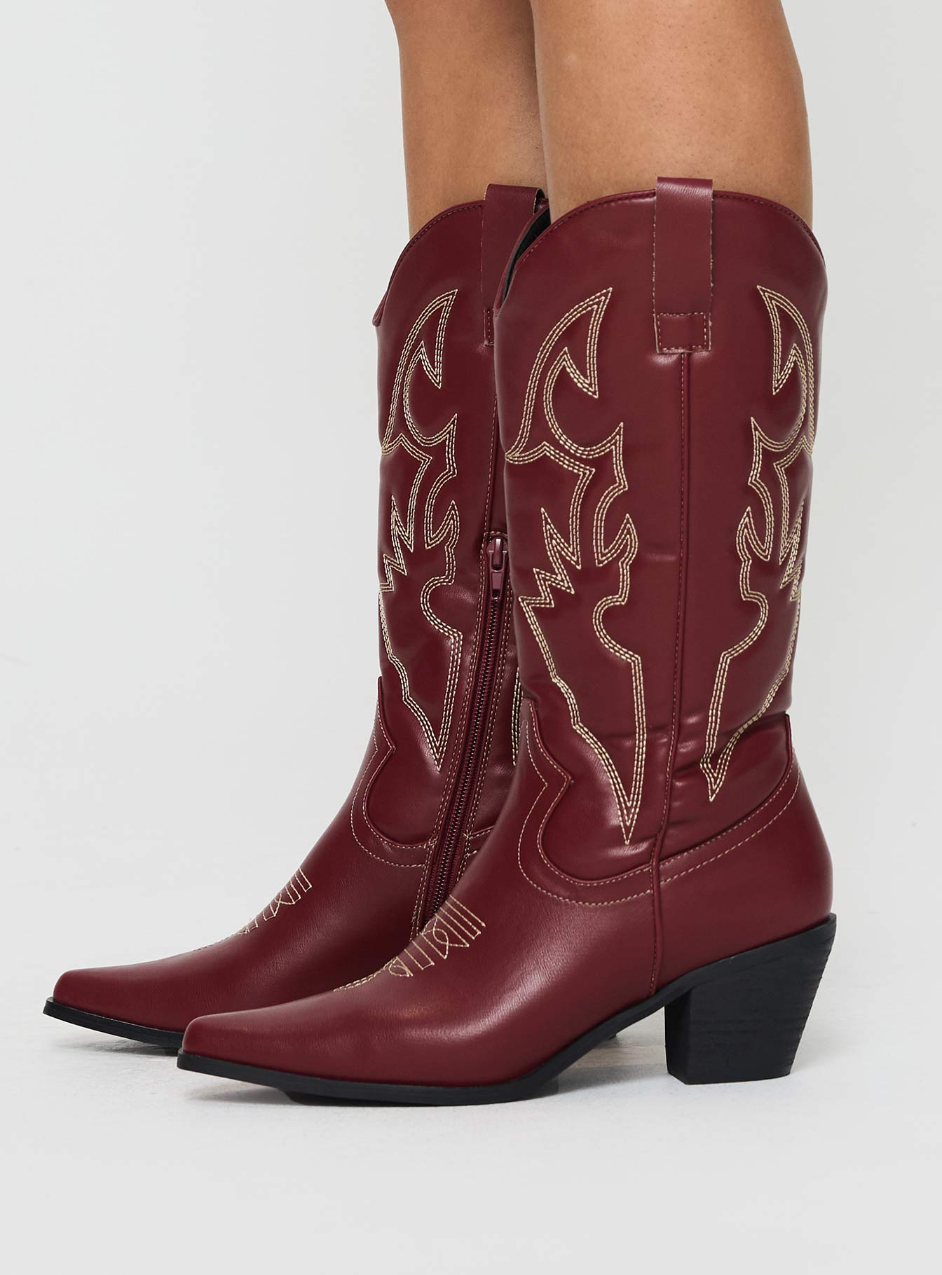 Therapy Clayton Boots Maroon - Image 3