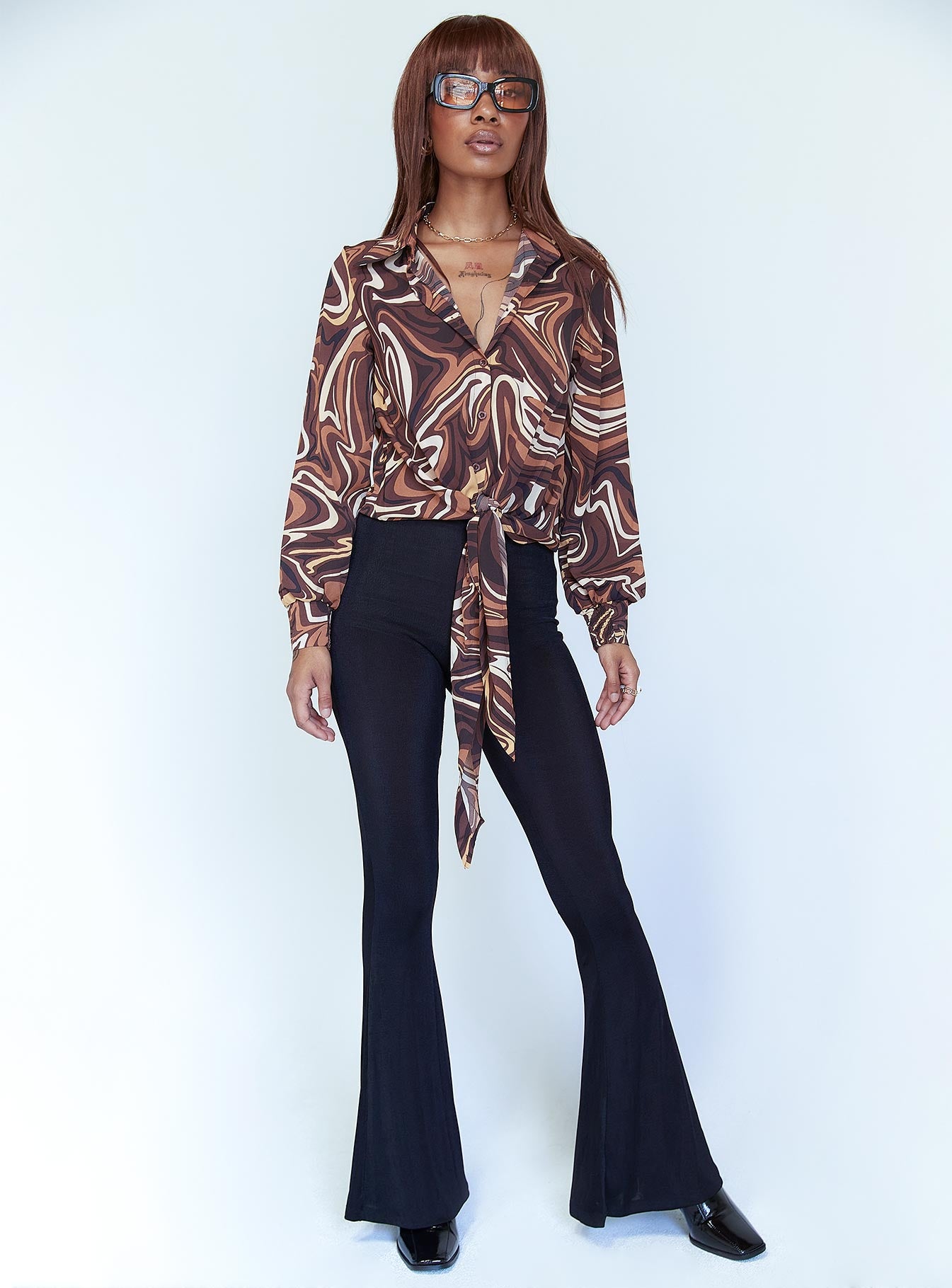 Vesna Shirt Brown - Image 2