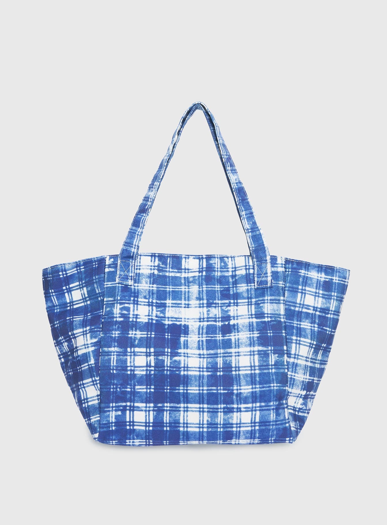 Lost Souls Tote Bag Blue Check - Image 3