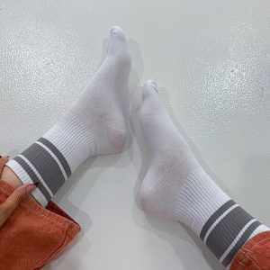 Track Star Socks White / Grey