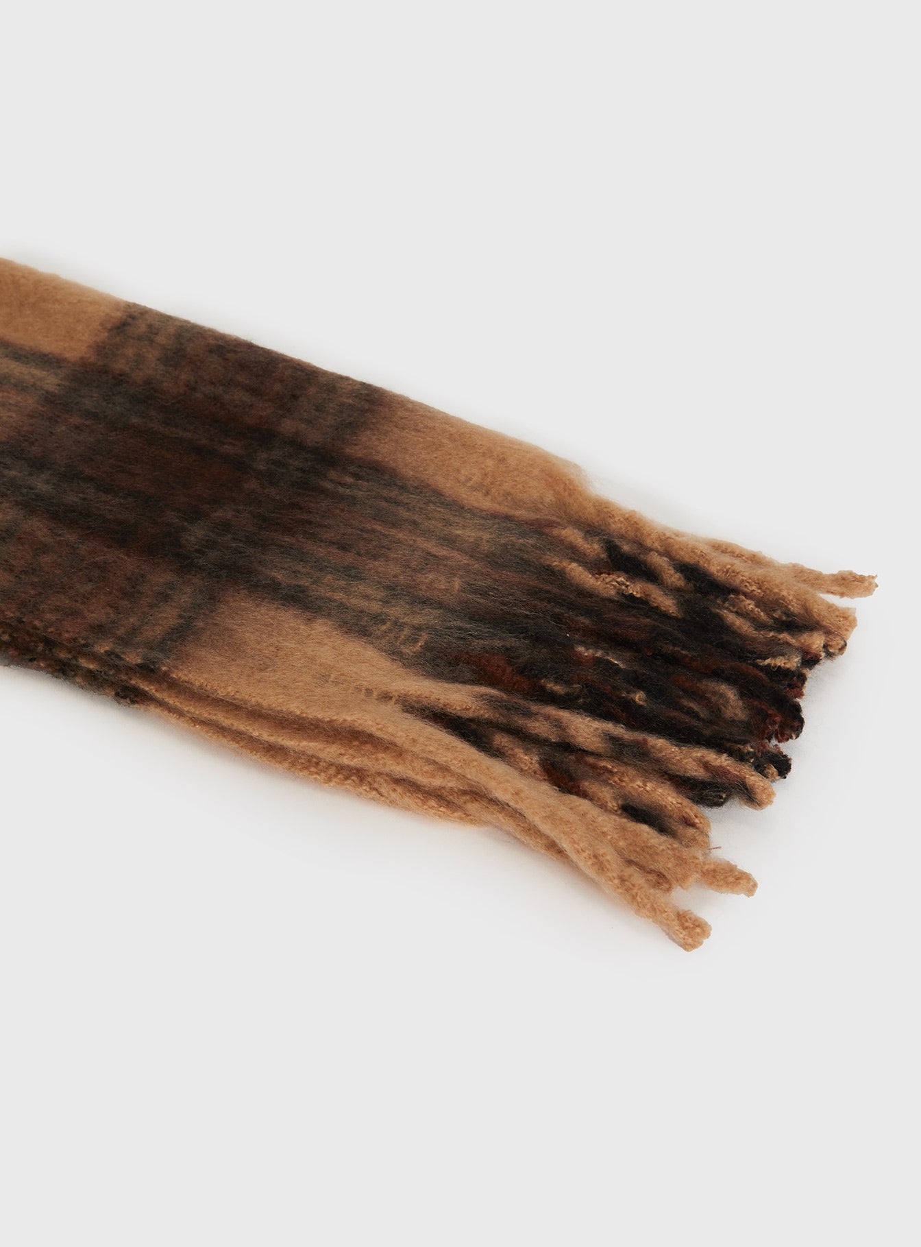 July Scarf Brown Check - Image 3