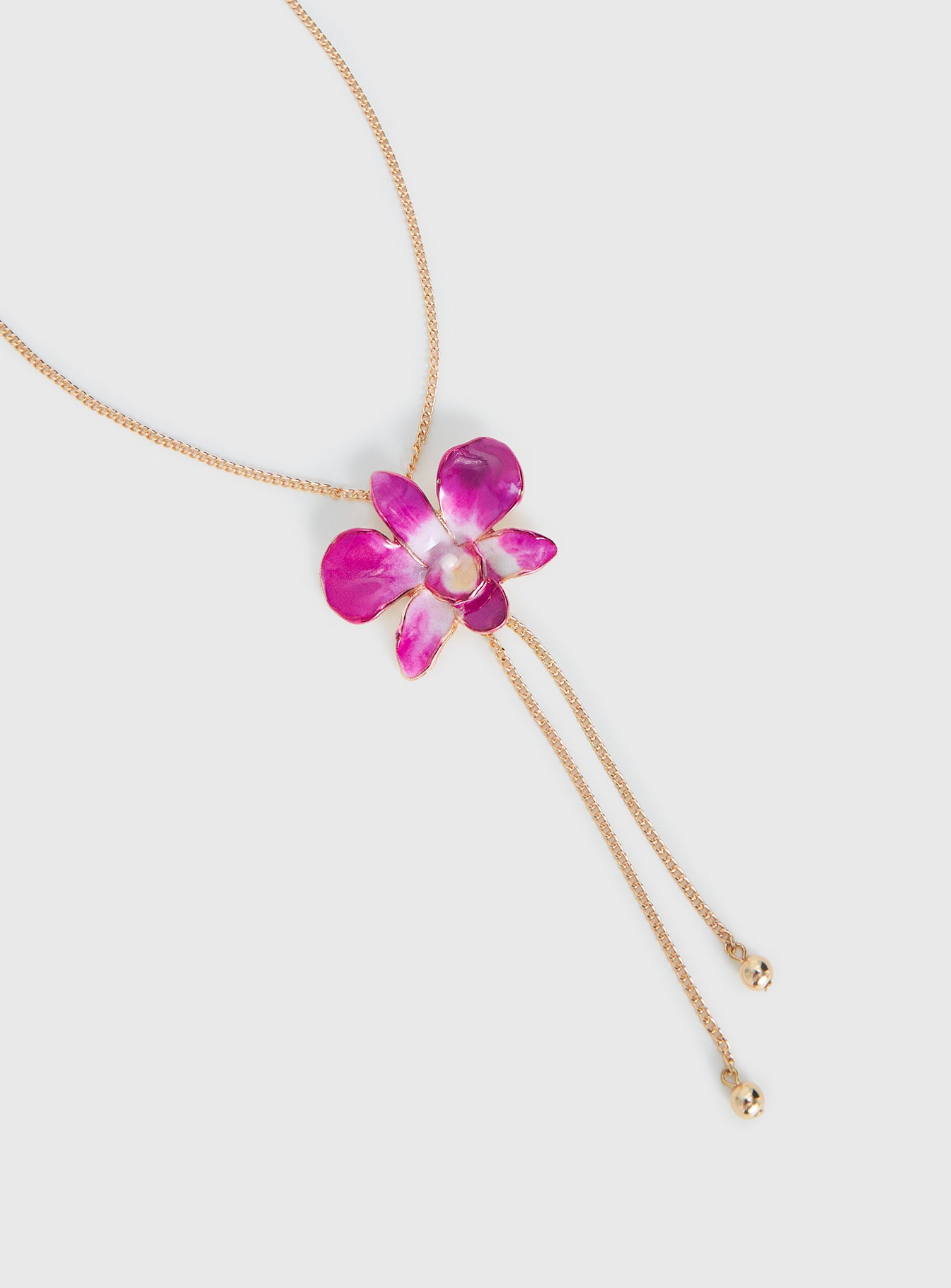 Nowah Orchid Necklace Gold - Image 3
