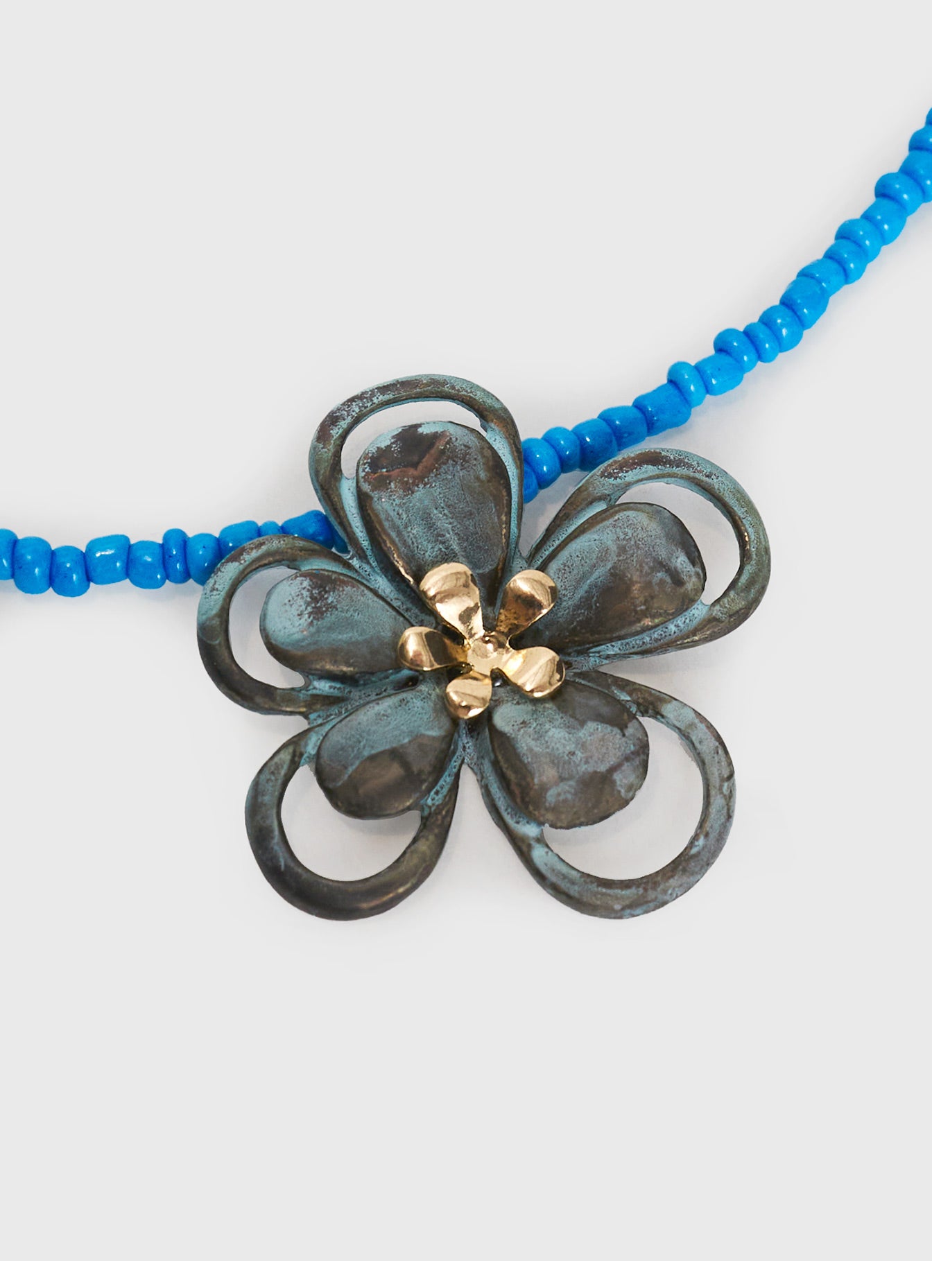 Hold On Tight Necklace Blue - Image 3